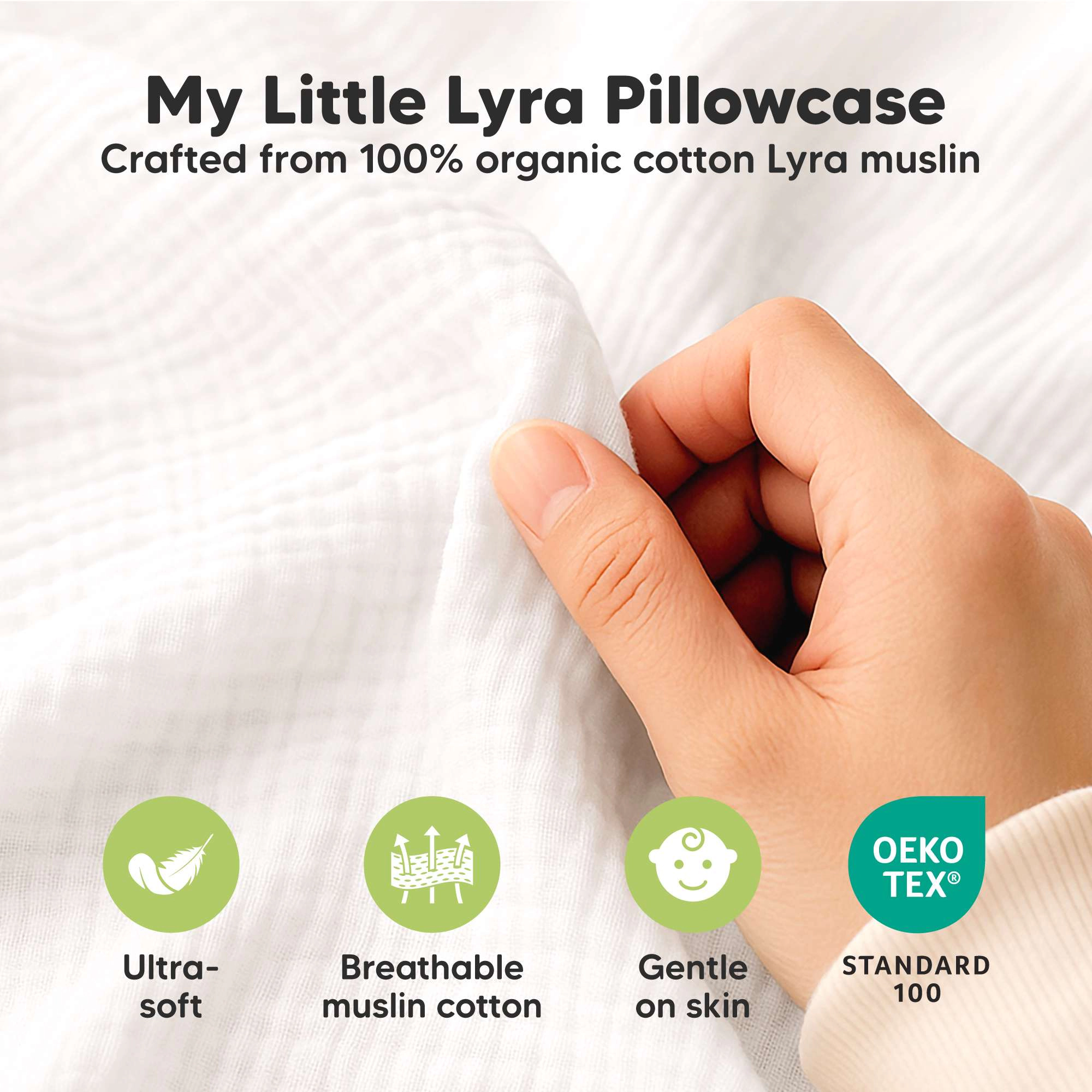 KeaBabies 2-Pack My Little Lyra Pillowcases