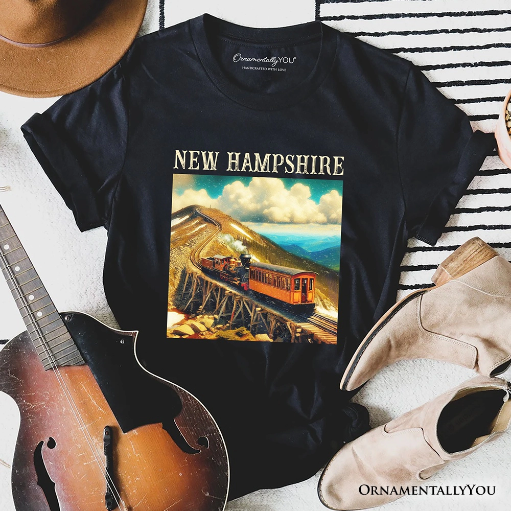OrnamentallyYou Unisex Scenic New Hampshire Mount Washington Cog Railway T-Shirt