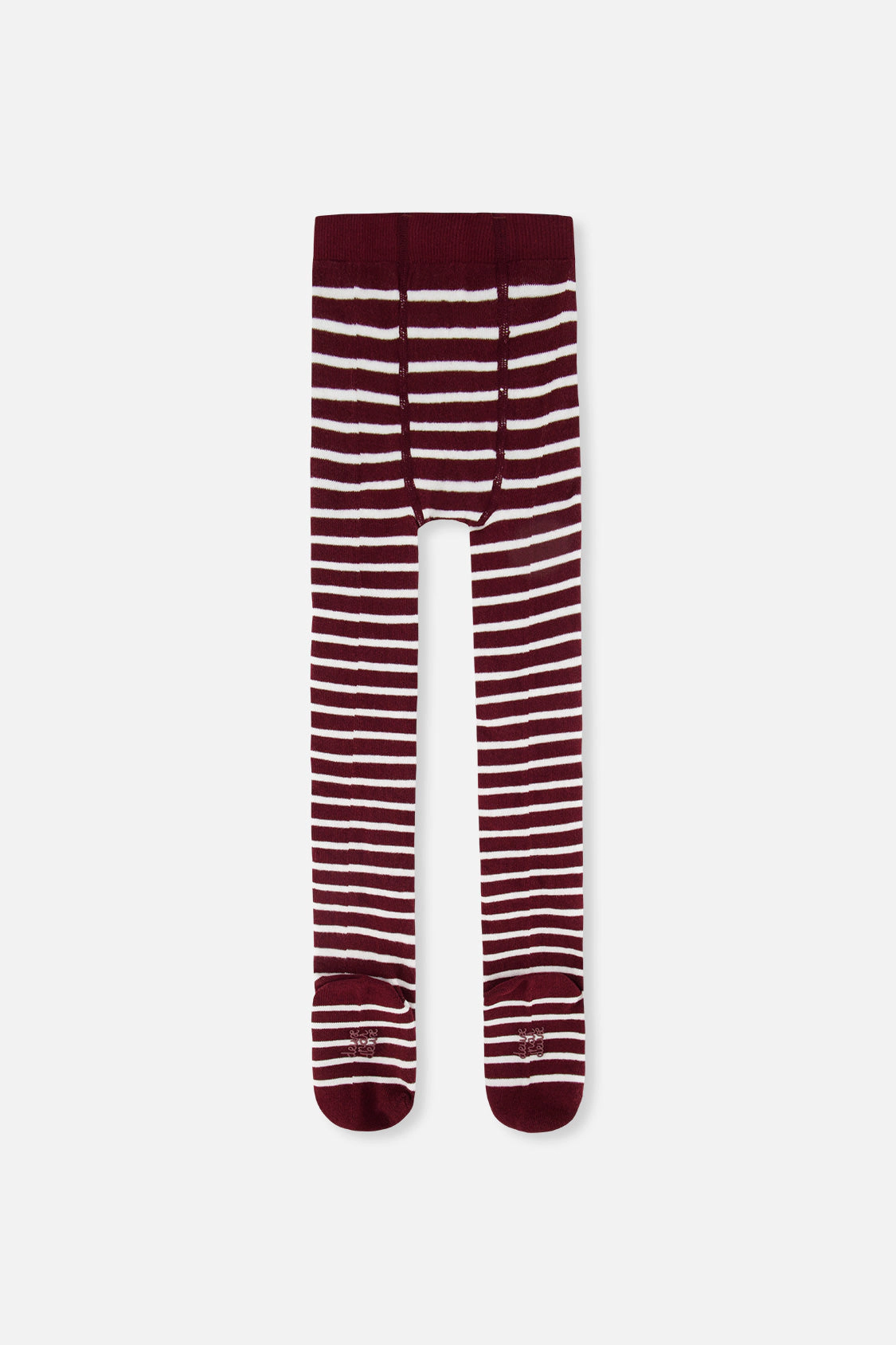 Deux par Deux Girls Star Knee Striped Knit Tights