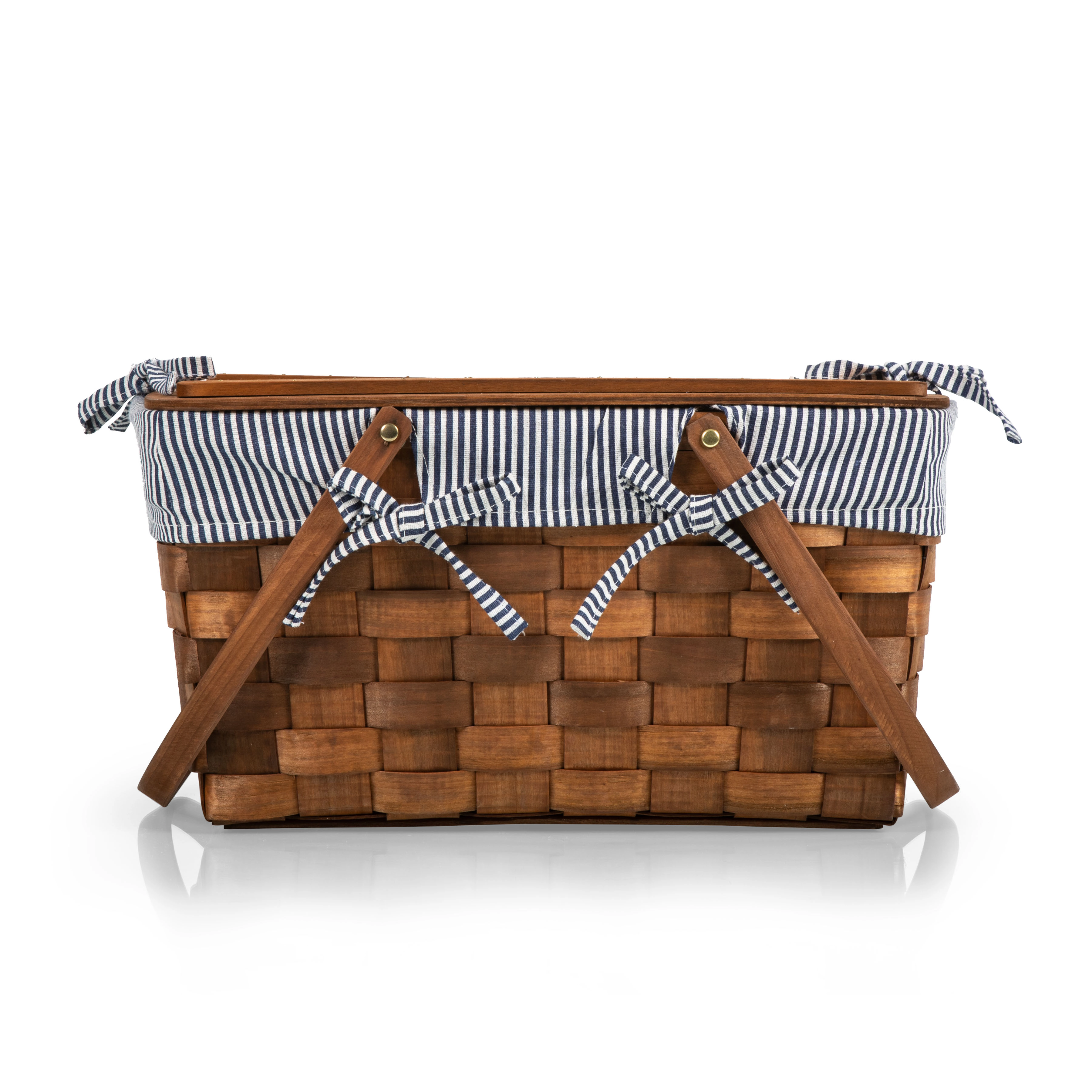 Picnic TIME Kansas Handwoven Wood Basket