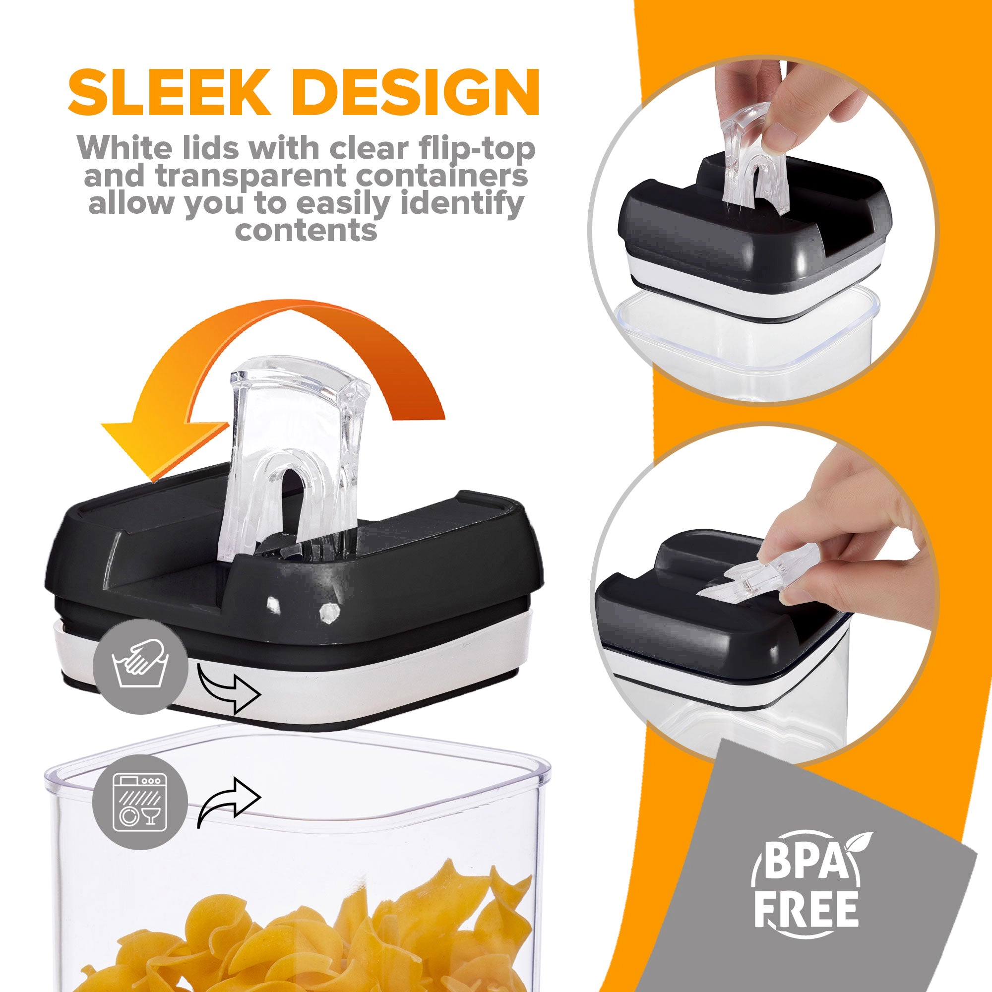Cheer Collection One Size Airtight Food Storage Containers