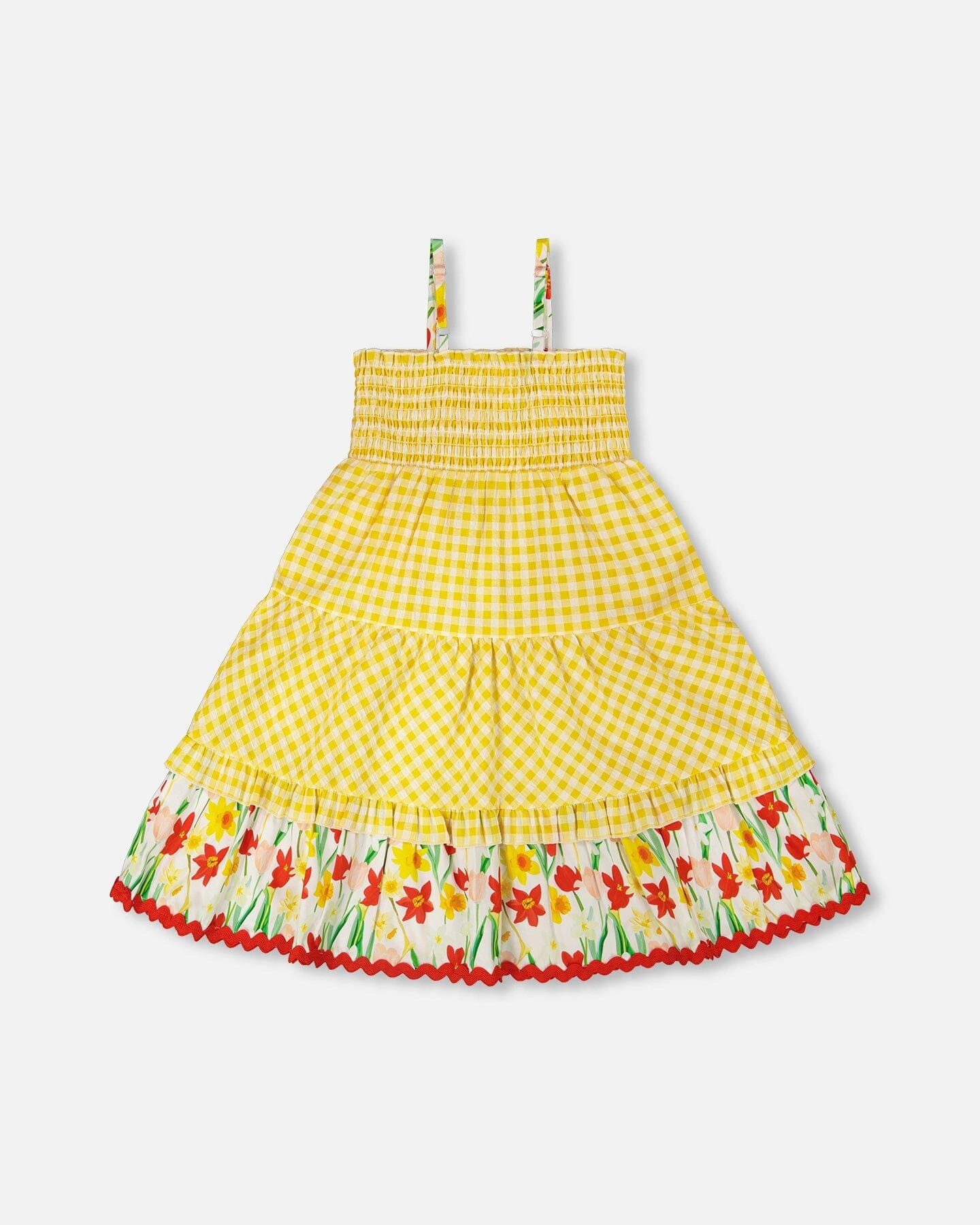 Deux par Deux Girls Smocked Sundress Gingham