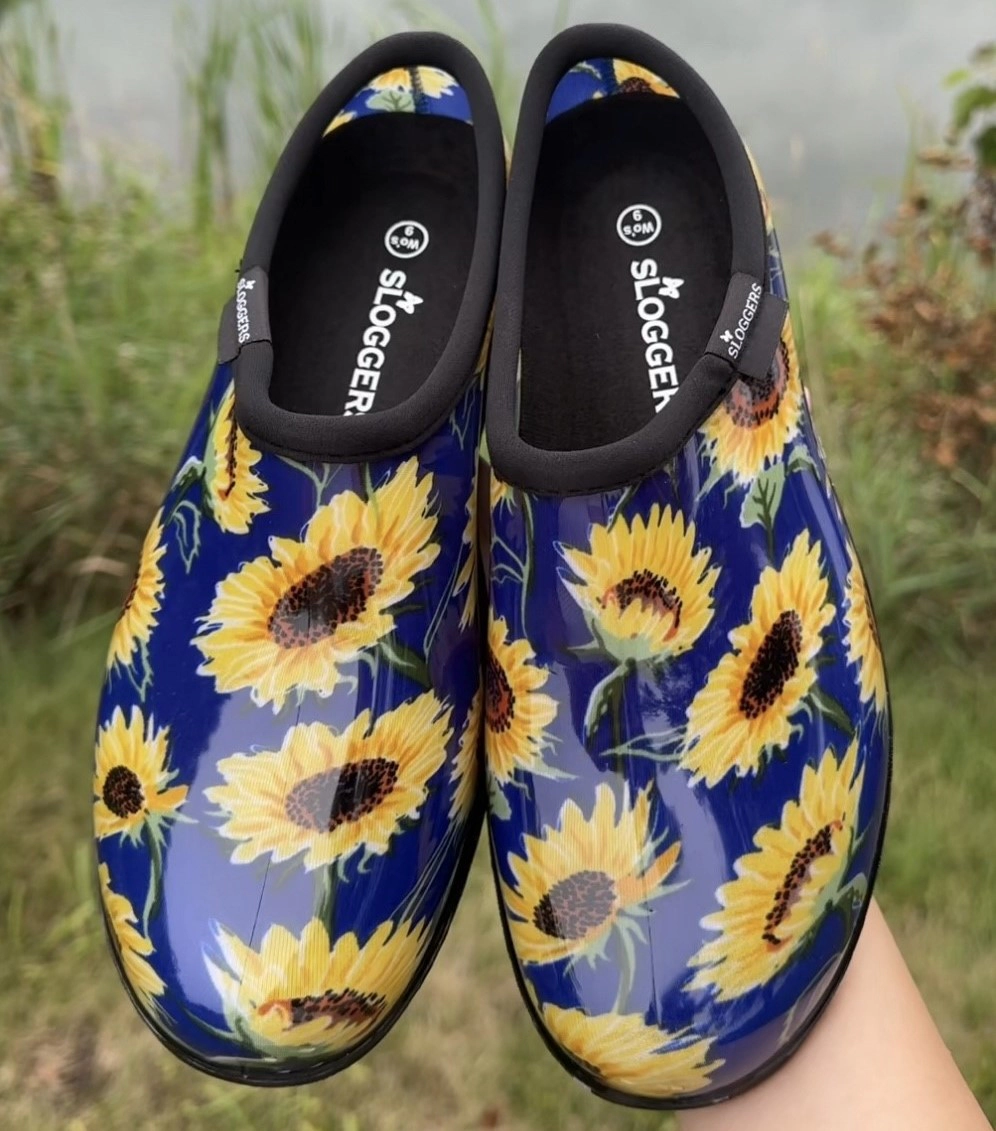 Sloggers Women's Sunflower Print Rain and Garden Shoes