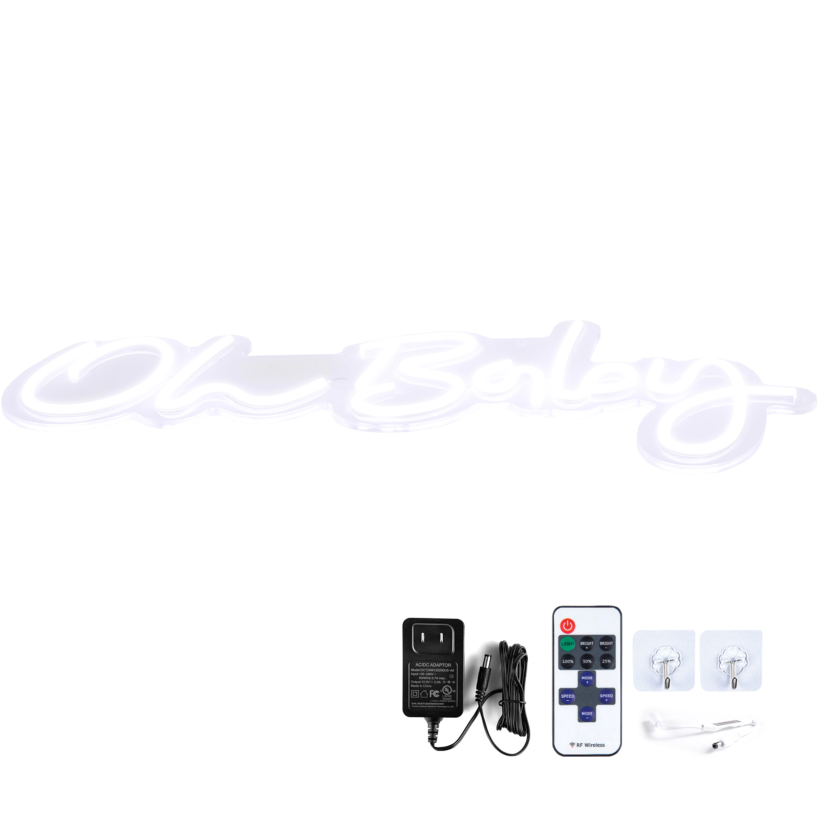 HONGGE Neon Sign for Wall Decor with Remote Control and Party Neon Sign