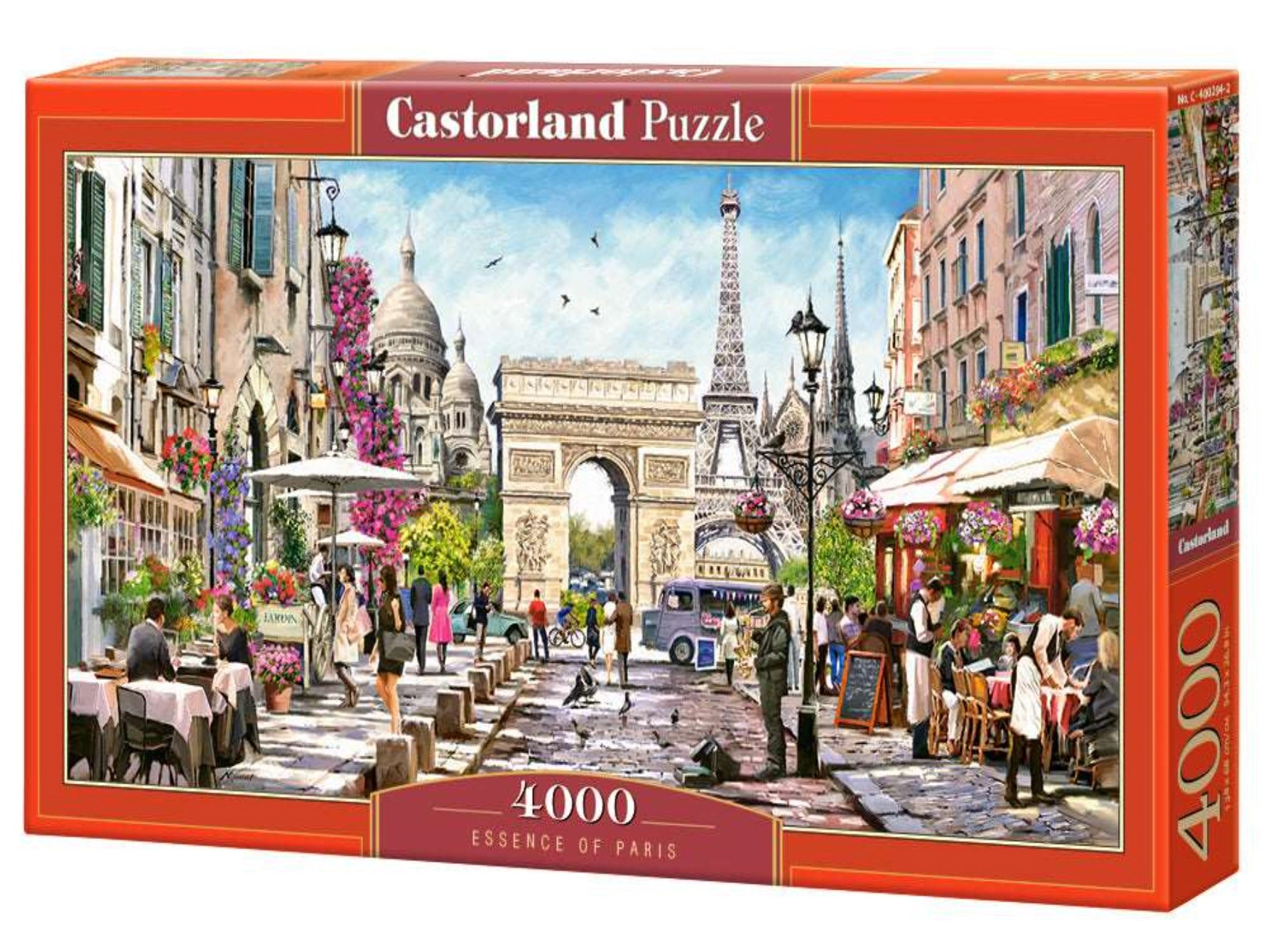 CASTORLAND 4000 Piece Jigsaw Puzzles, Essence of Paris, France, Eiffel Tower, Iconic Monuments, C-400294-2