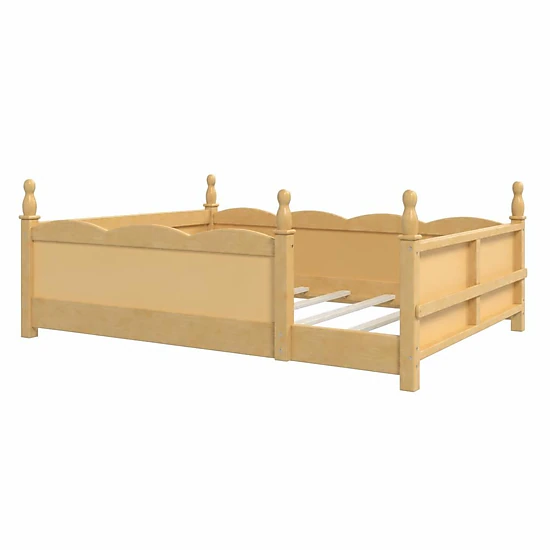 GOODSILO Solid Wood Full Bed Frame