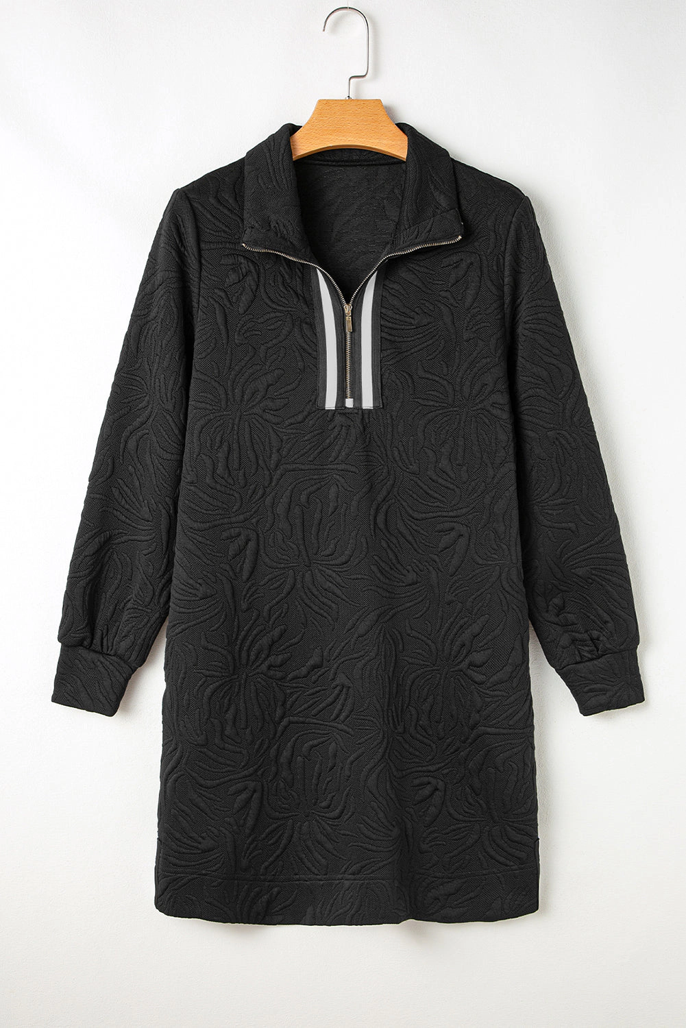 Threaded Pear Women's Mikaela Zipper Shift Mini Dress
