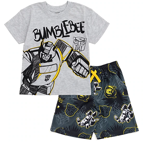 Transformers Bumblebee Boys' Athletic 2-Piece T-Shirt and Shorts Set