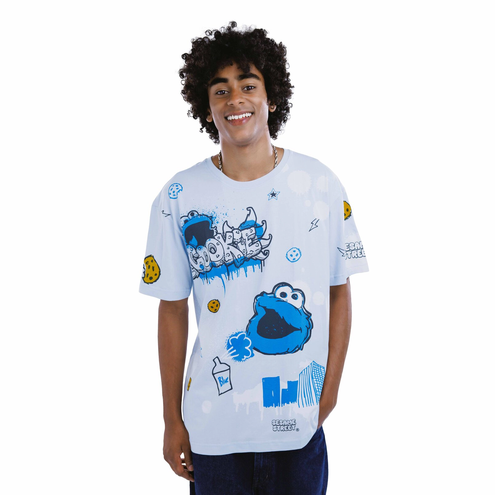 Sesame Street Adult Men or Women Crewneck Short Sleeve T-Shirt