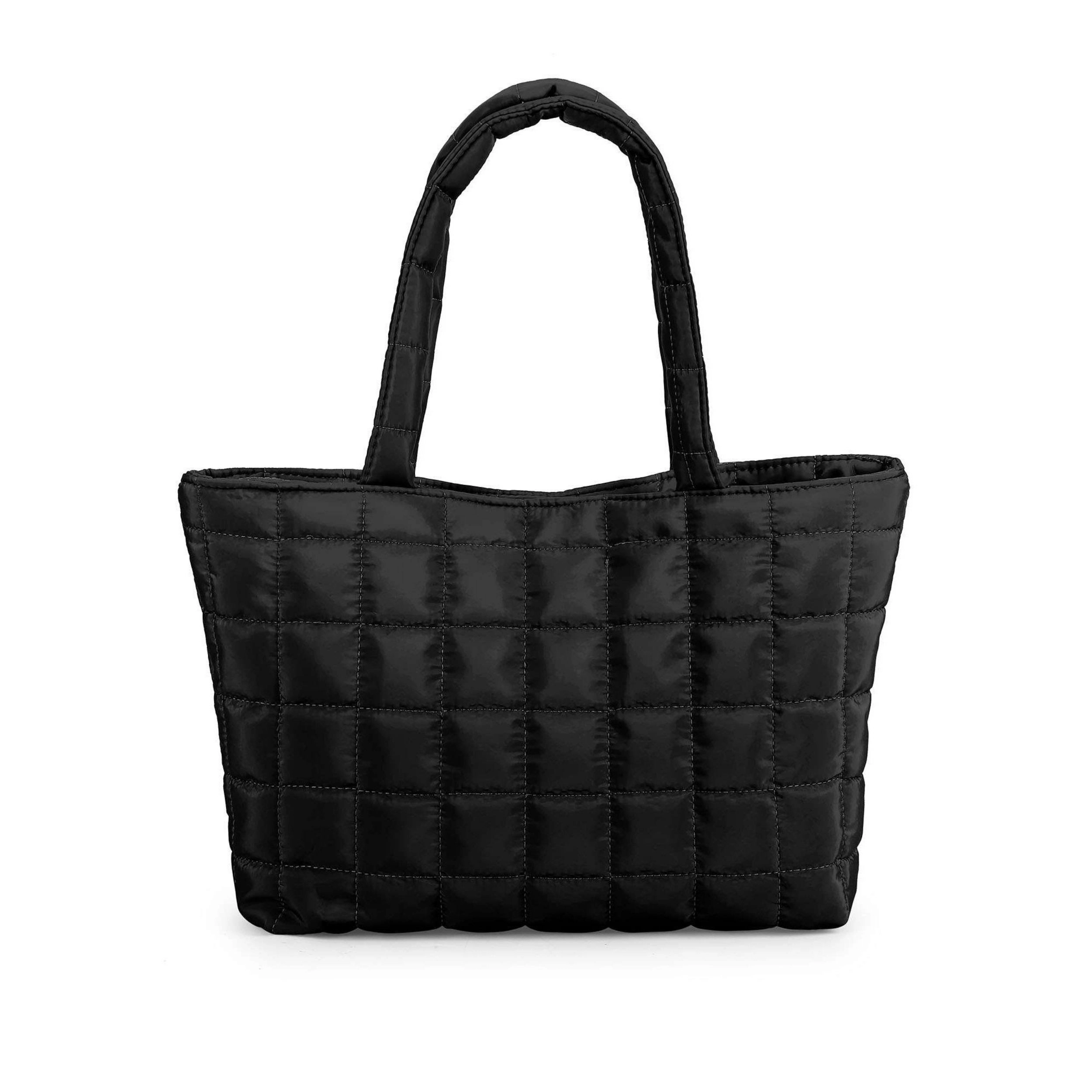 Home Collection Women’s Quilted Puffer Tote Bag Large Capacity Shoulder Purse