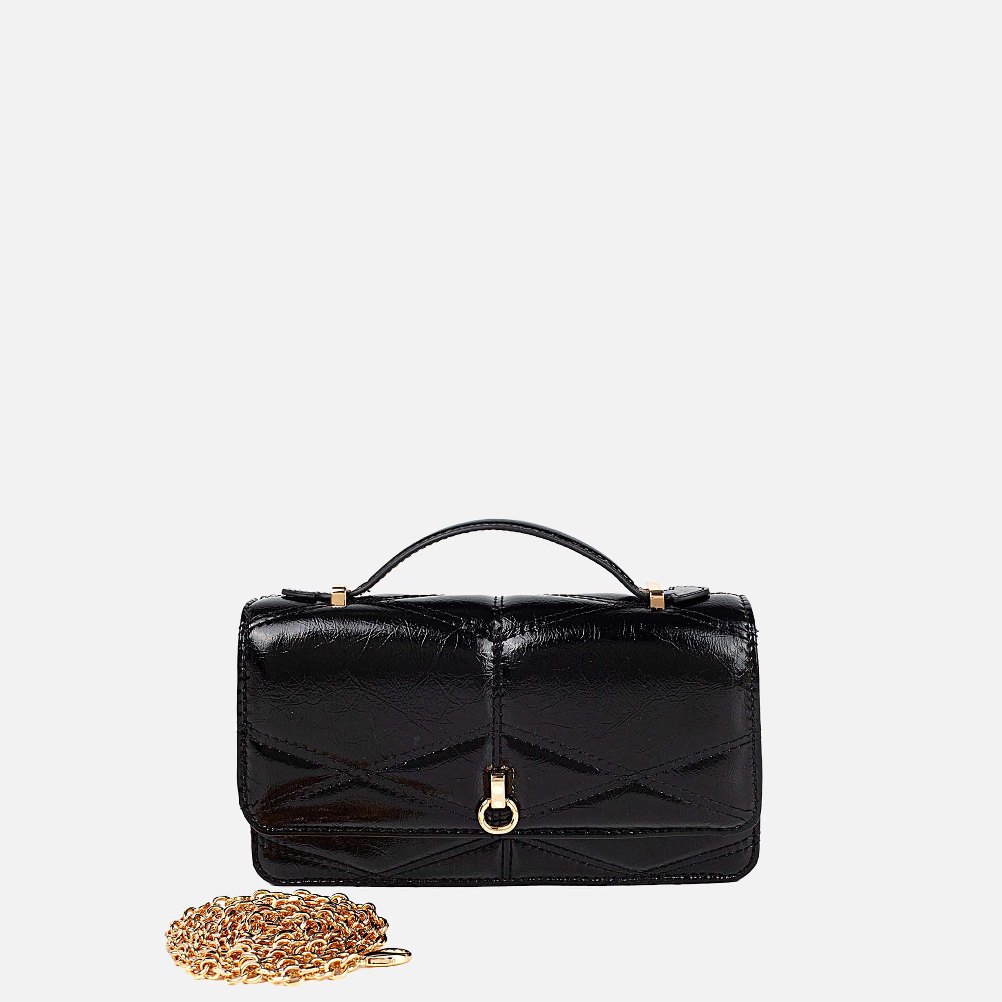 J'OMOR by Mia Faux Leather Crossbody Bag - Magnetic Snap, Card Slots, Detachable Strap