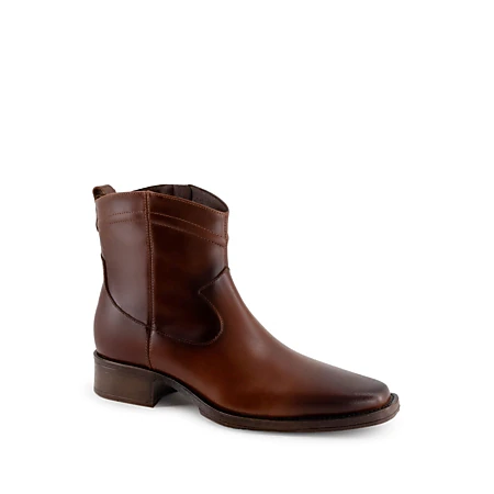 NEW ANDREA men\'s leather low boot in brown Andrea Men main image 2