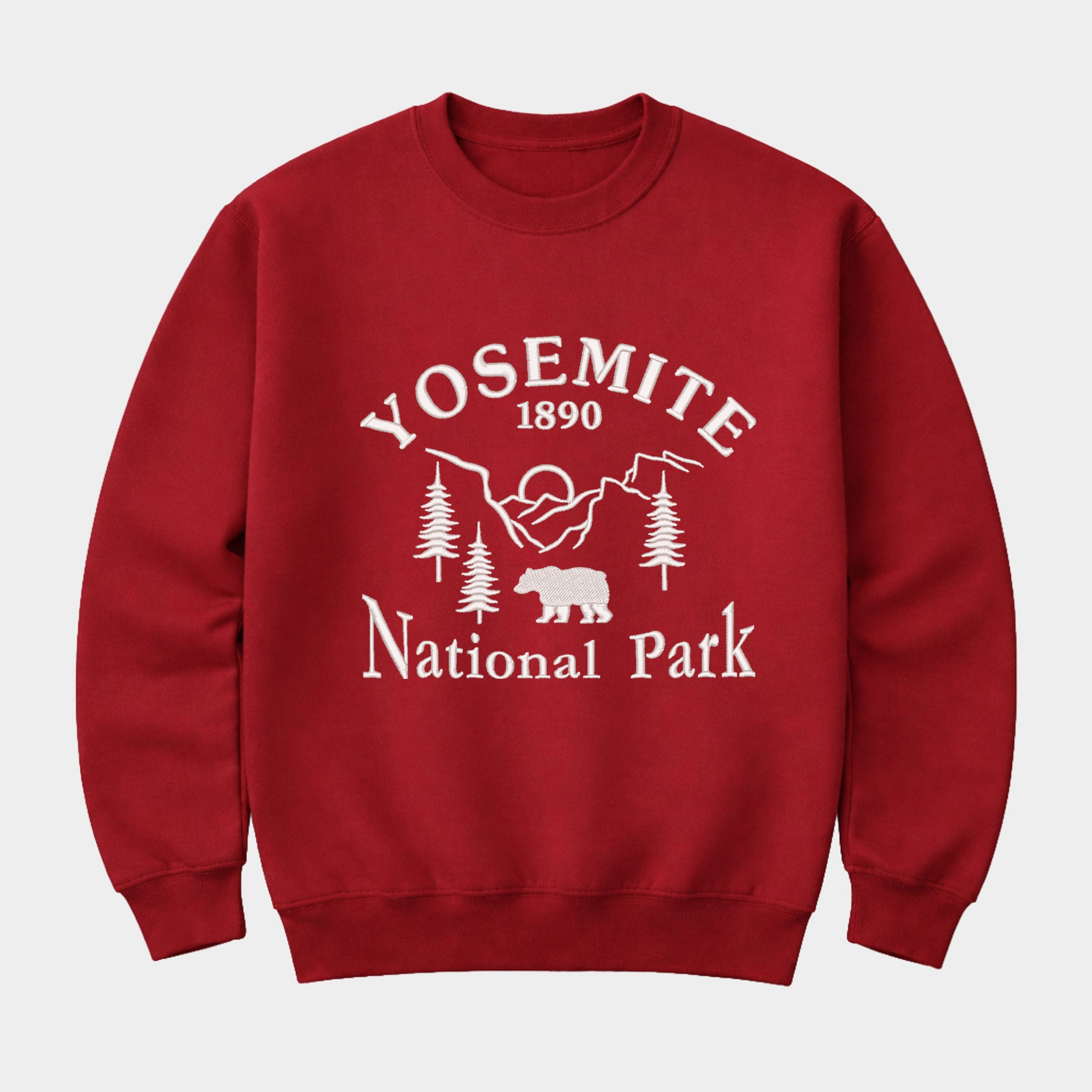 Simply Sage Market - Embroidered Yosemite National Park Men's Graphic Sweatshirt