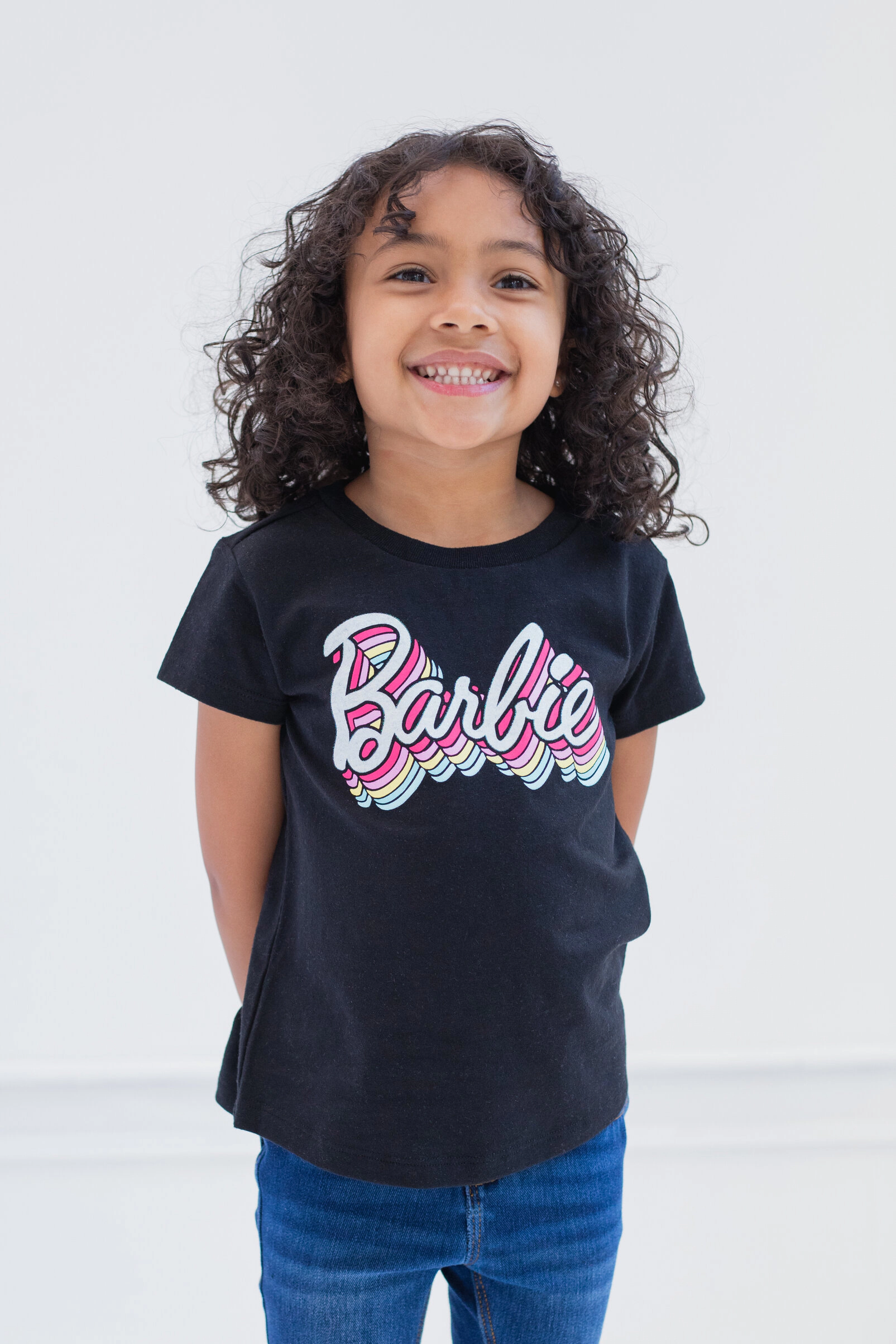Barbie Girls' 3-Pack Short Sleeve T-Shirts