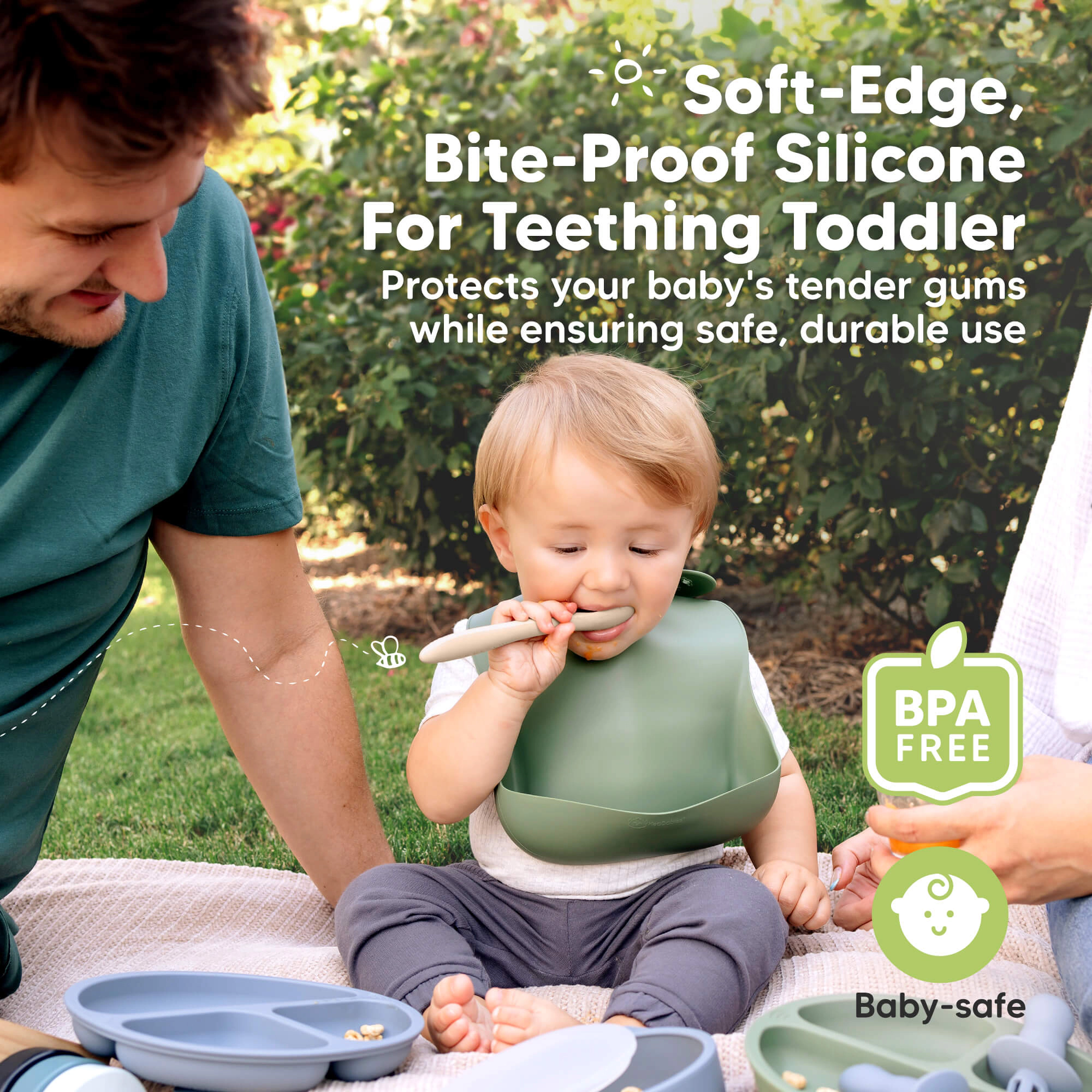 KeaBabies 3-Pack Prep Baby Spoons
