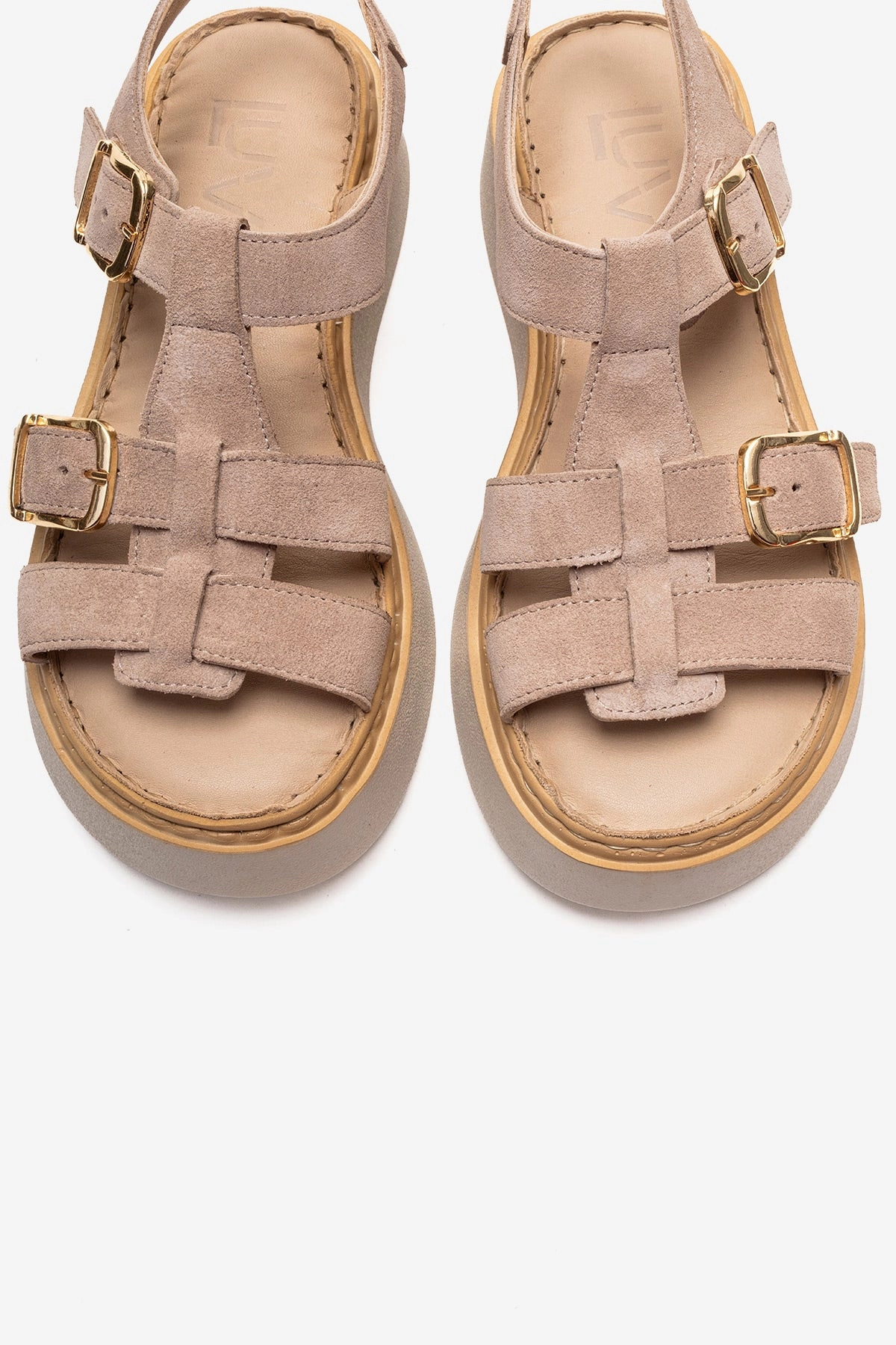 Forever & Always Womens Loin Leather Platform Sandals