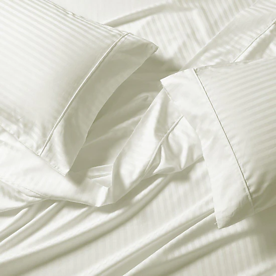 Egyptian Linens 650 Thread Count Striped Cotton Split California King ...