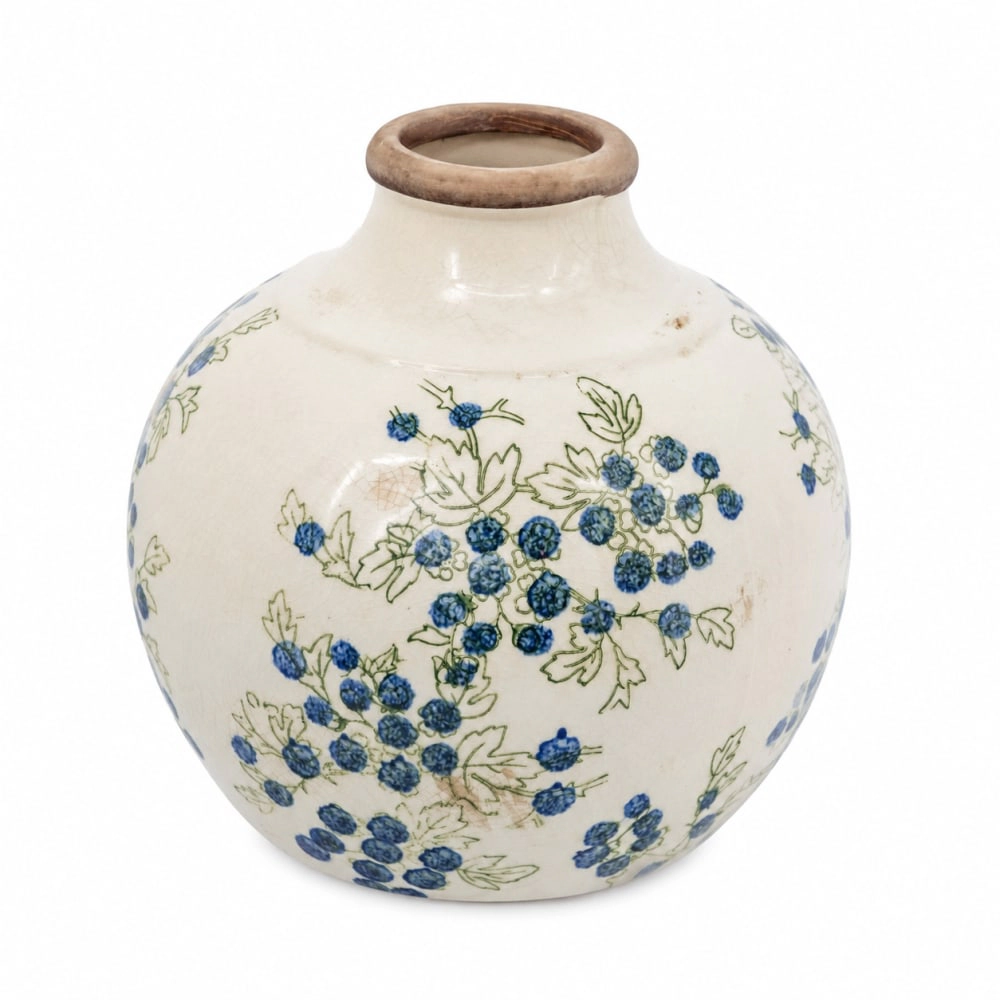 Toemoa Round Ceramic Decorative Storage Box