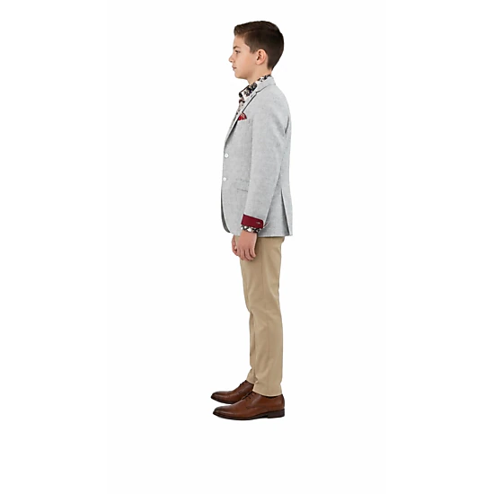 Elie Balleh Boys Slim Fit Mélange Jacket