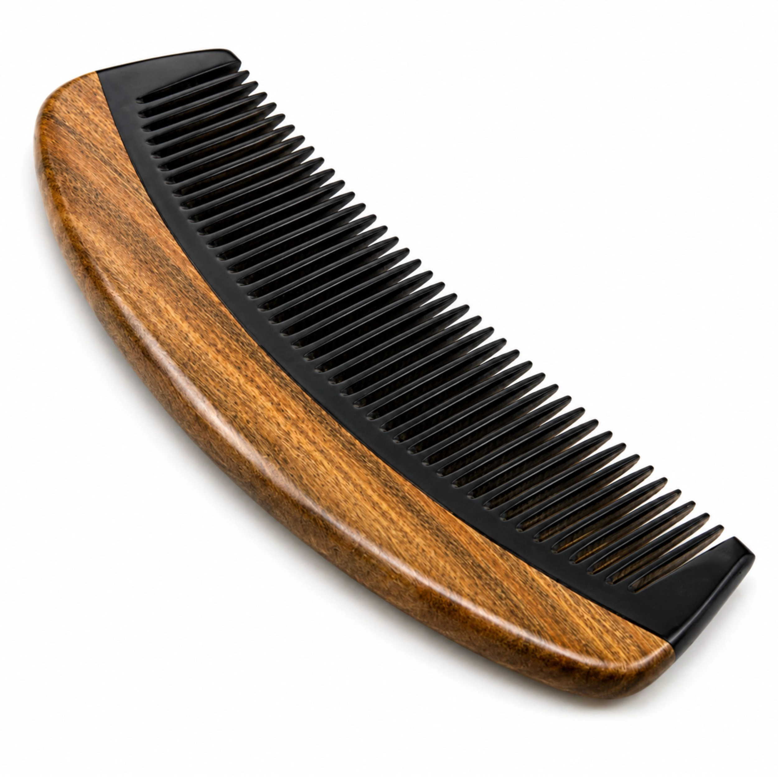 Home Collection Handmade Sandalwood Hair Comb Anti-Static Beard Pocket Comb