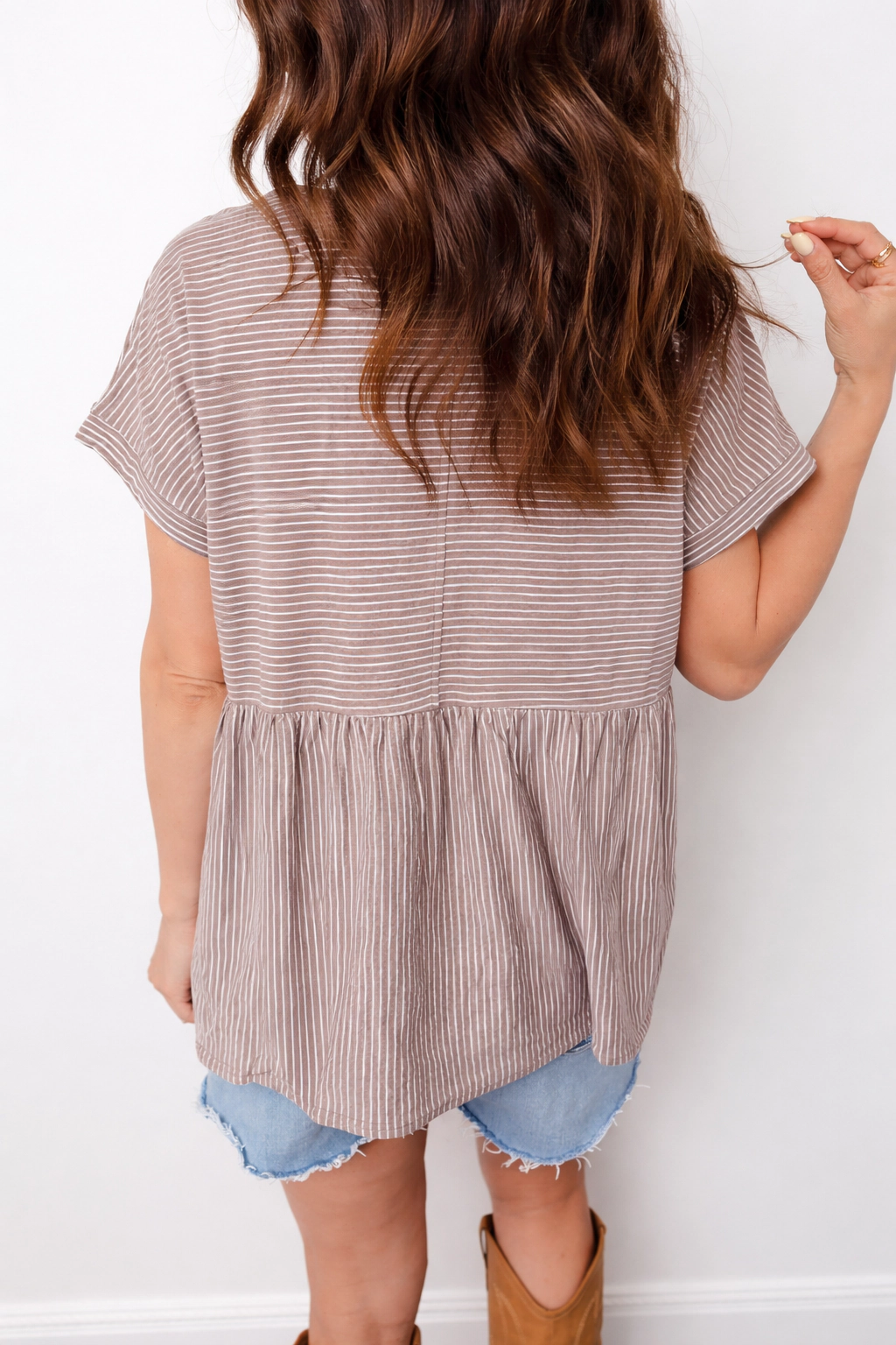 Threaded Pear Women's Giuliana Side Slit T Shirt