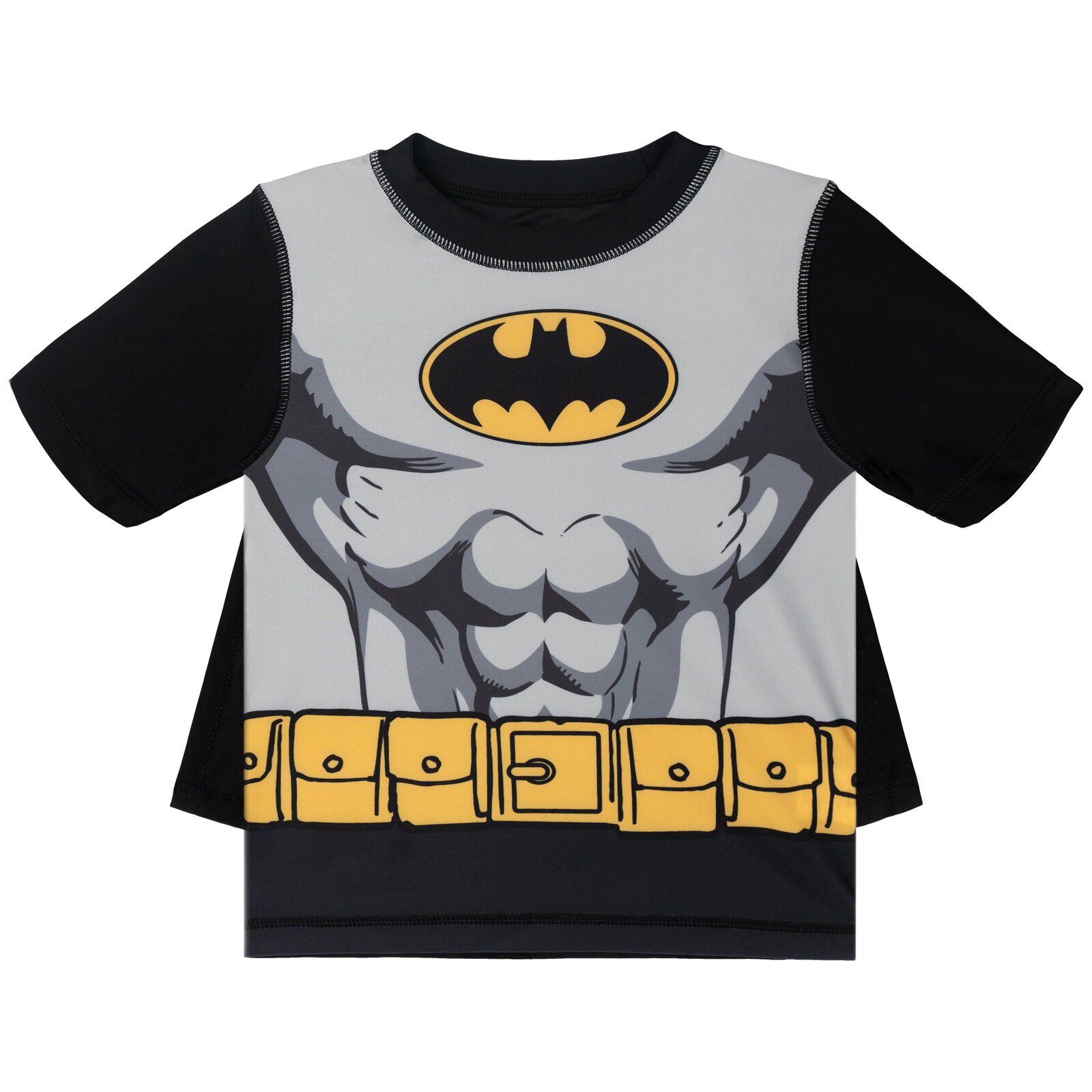DC Comics Justice League Boys' Cosplay Rash Guard and Swim Trunks Set
