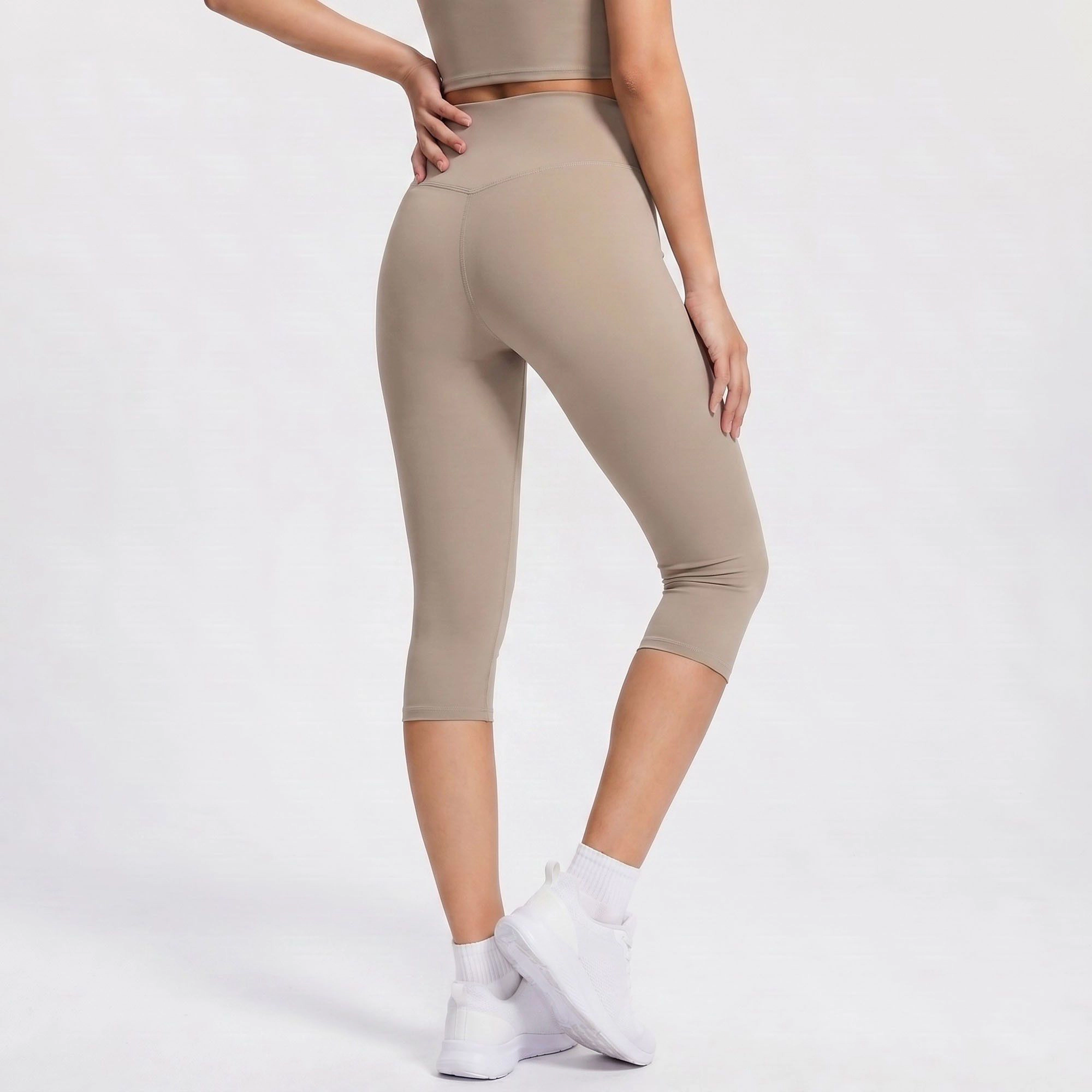 Anna-Kaci Women's High-Waist Capri Leggings Cropped Workout Yoga Pants
