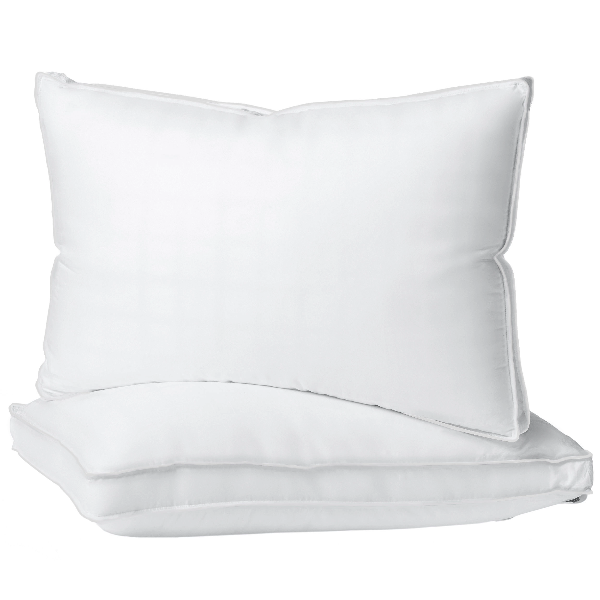 HSH Dream 300 TC Cotton Gusseted Pillows – Supportive Down Alternative Bed Pillows