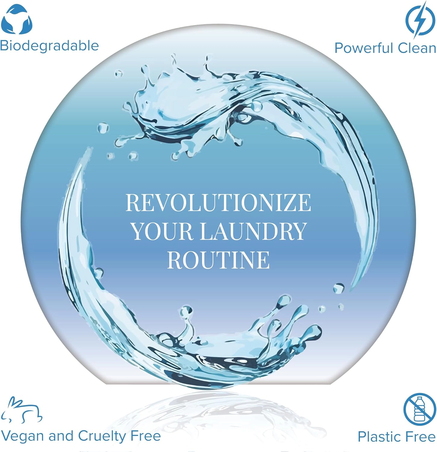 Pursonic Unisex Eco-Friendly Laundry Care Natural Laundry Detergent Sheets Fresh Linen Scent