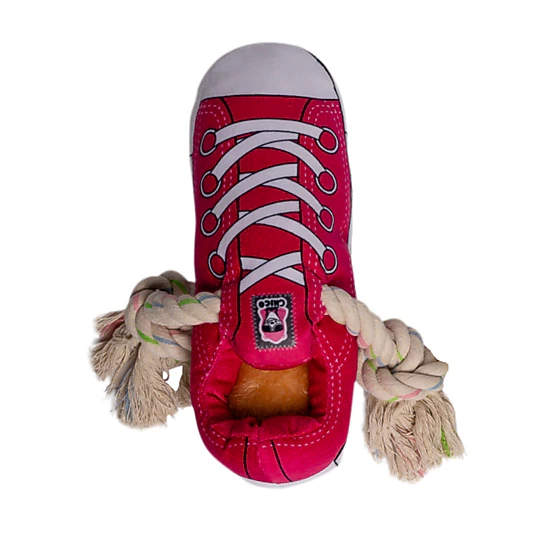 American Pet Supplies Squeaky Comfort Plush Sneaker Dog Toy – with ...