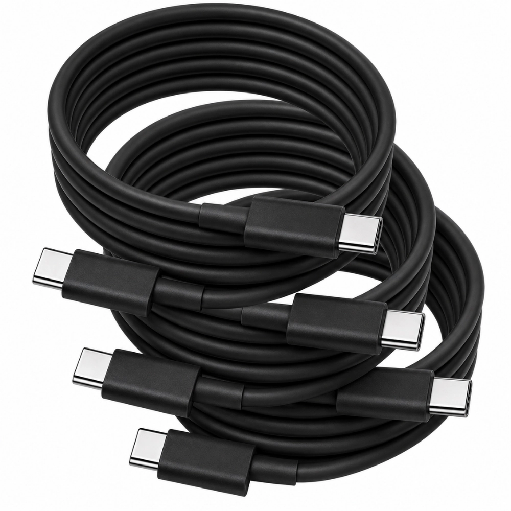 Qixxronics USB-C to Charging & Data Sync Cable 3PCS 6FT for iPhone 16/15/17, iPad, Samsung Galaxy, Tablets, Laptop