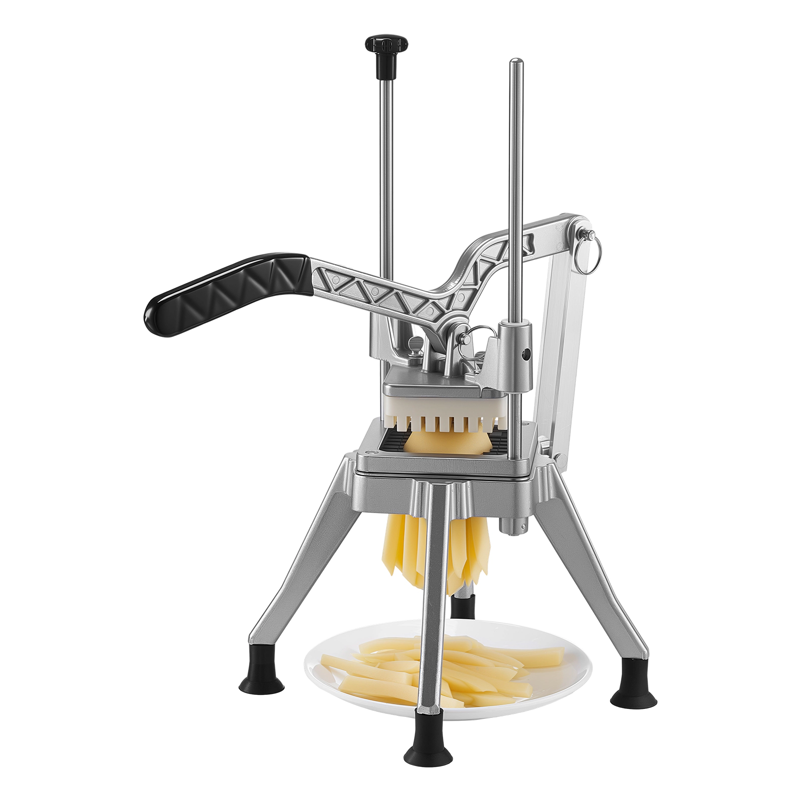 HONGGE French Fry Cutter, Blade Commercial Chopper, Lever-Action Vegetable Dicer with Ergonomic Handle