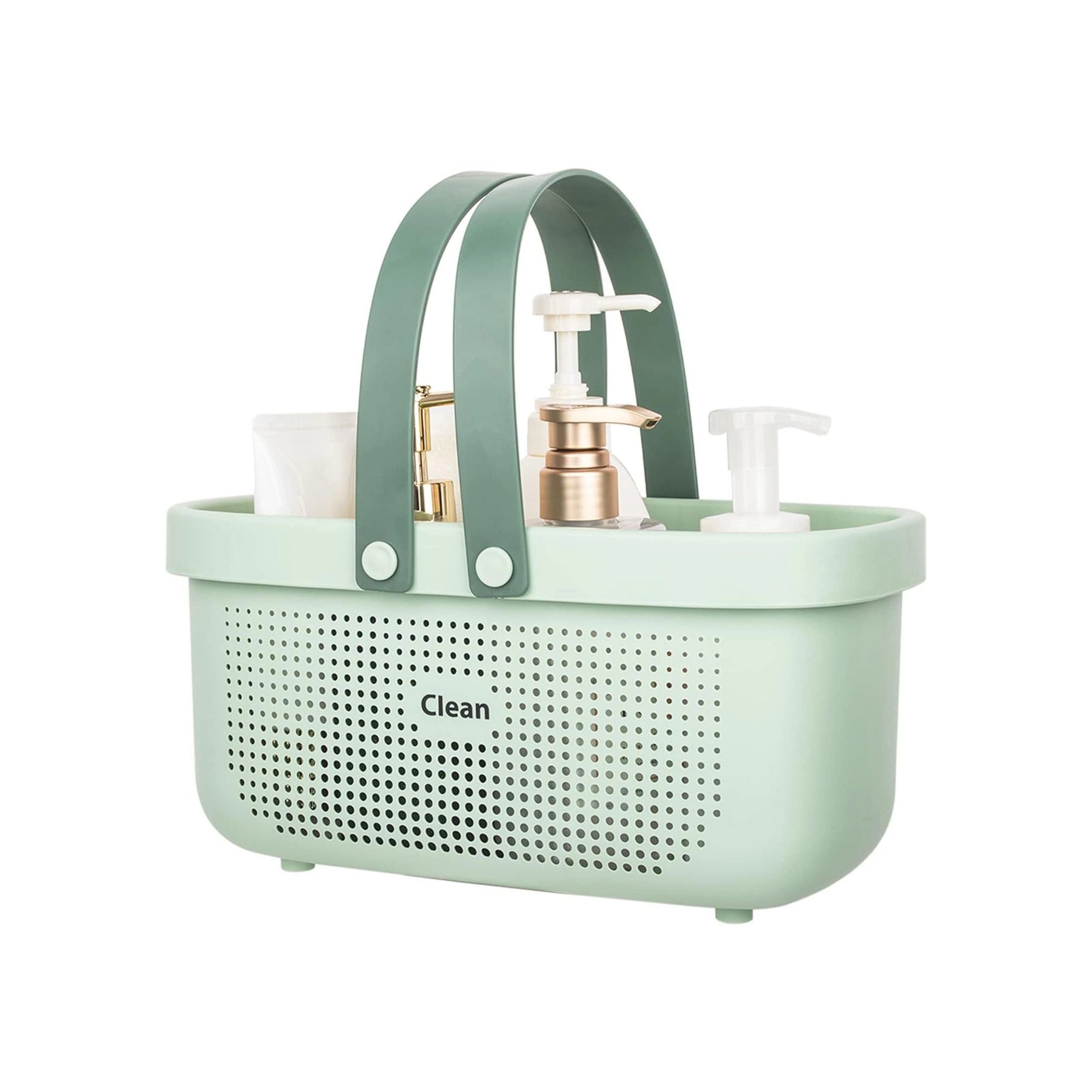 Stock Preferred Portable Plastic Storage Basket with Handle Shower Caddy