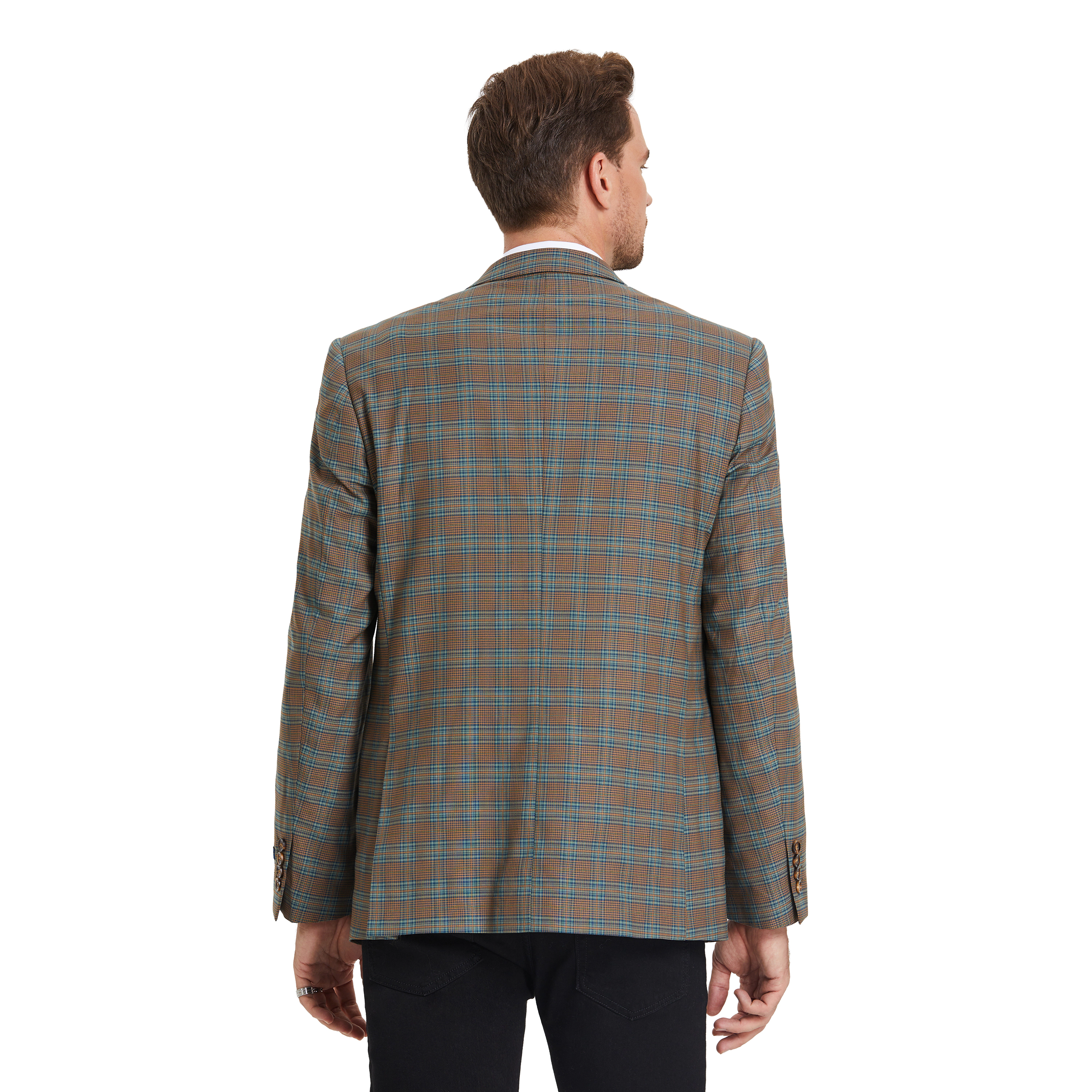 Zegarie Mens Regular Fit Plaid Sport Coat