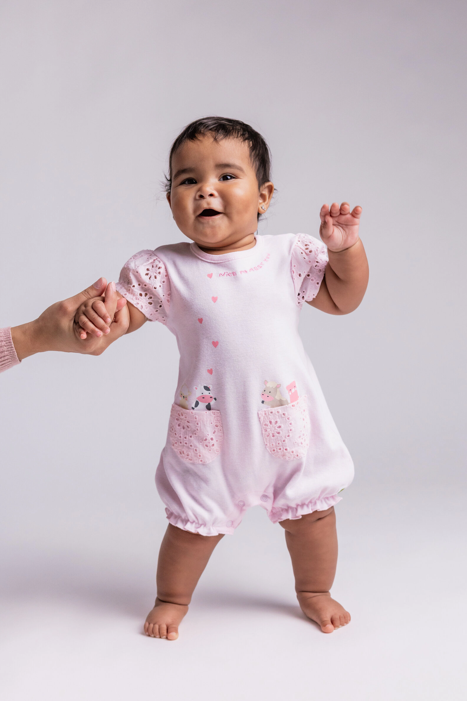 John Deere Baby Girls' One Piece Bubble Romper