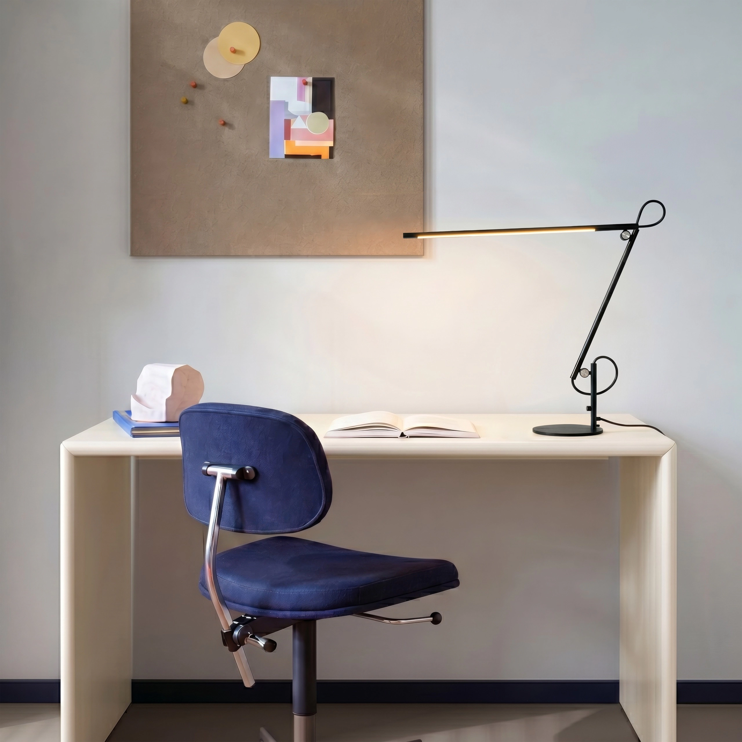 Brightech Axel Pleated Drum Desk Lamp