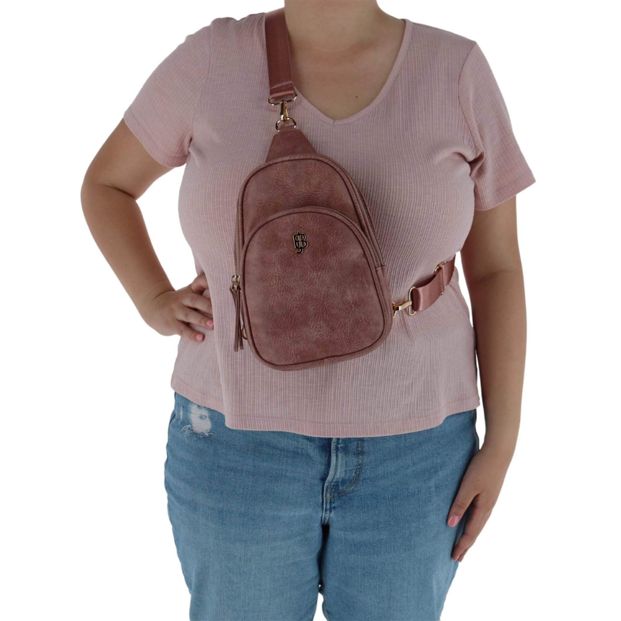 Buxton Women's Vegan Leather Sling Bag