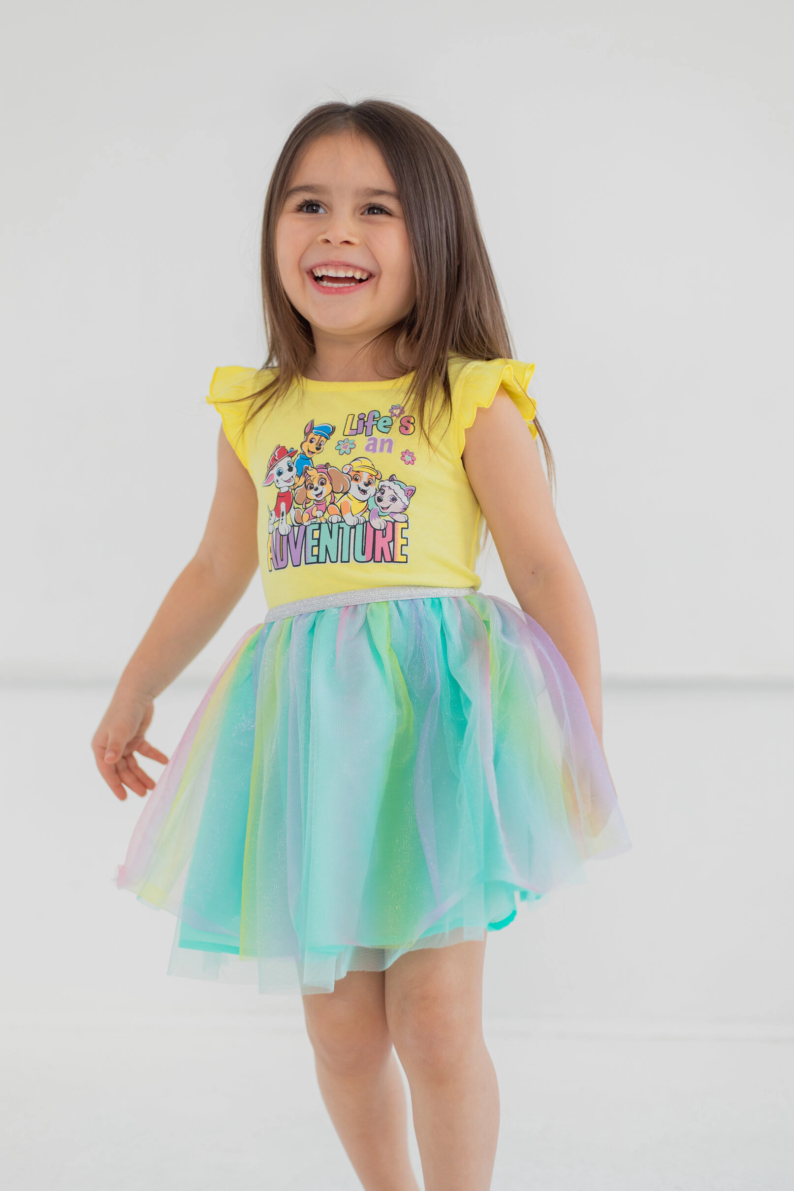Paw Patrol Girls' Short Sleeve Tutu Dress