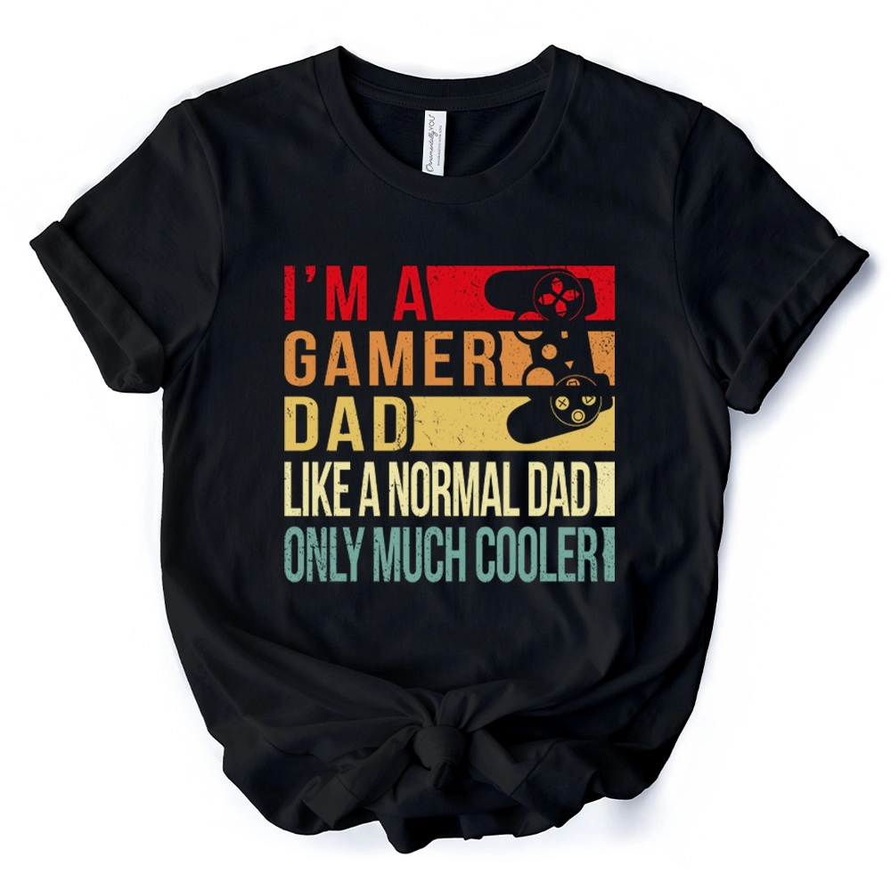 OrnamentallyYou Mens Gamer Dad Controller T-Shirt