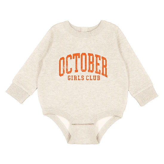The Juniper Shop - Infant Fleece BodySuit - October Girls Club