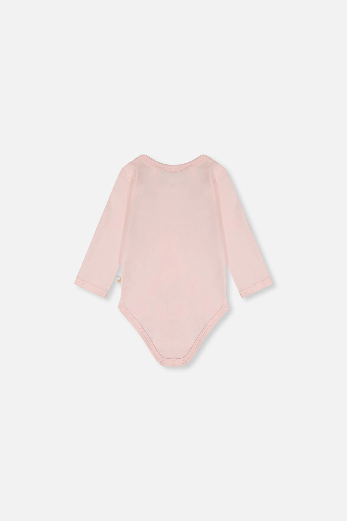 Deux par Girls Organic Cotton Long Sleeve Flower Detail Onesie