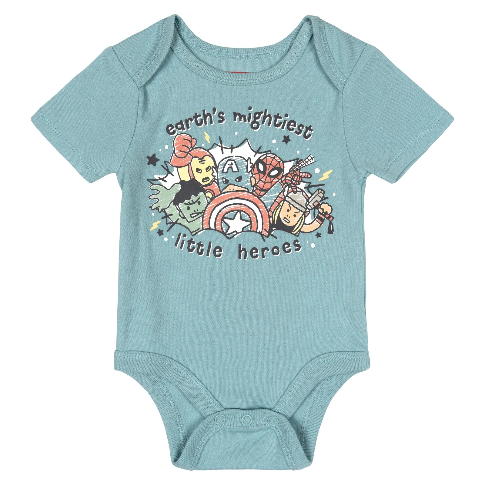 Marvel Avengers Baby Boy or Girl Bodysuit and Blanket Gift Set