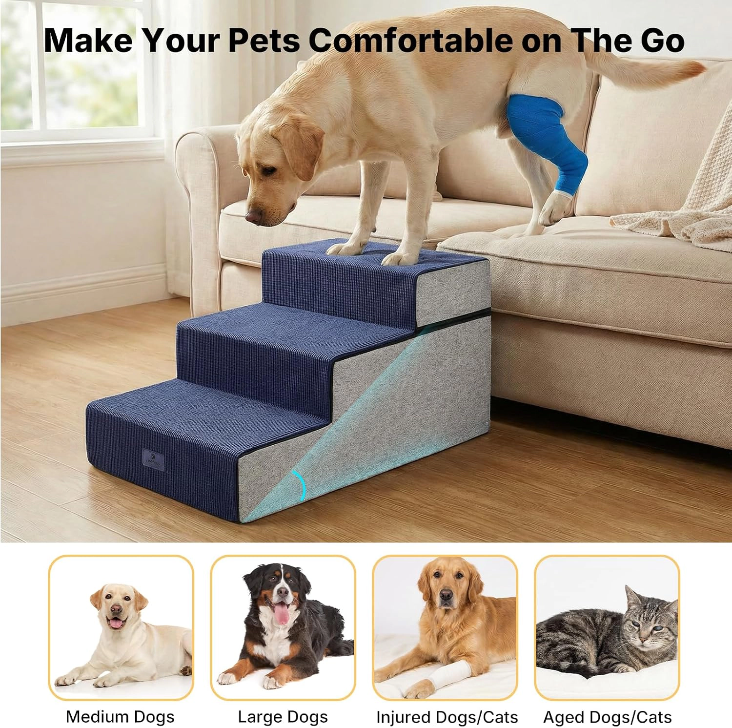 Veehoo Pet Dog Auxiliary Staircase