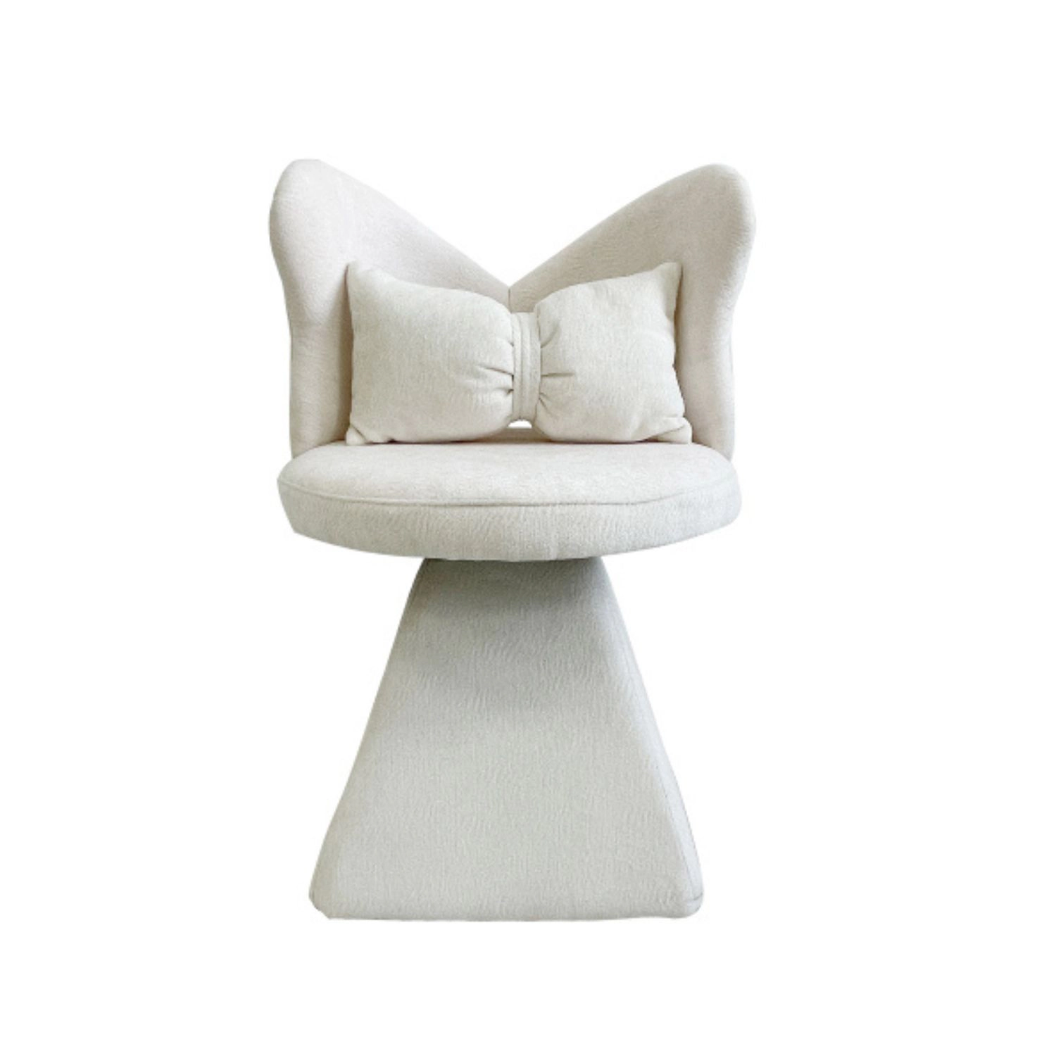 GOODSILO Compact Upholstered Fabric Accent Chair Armless Seating