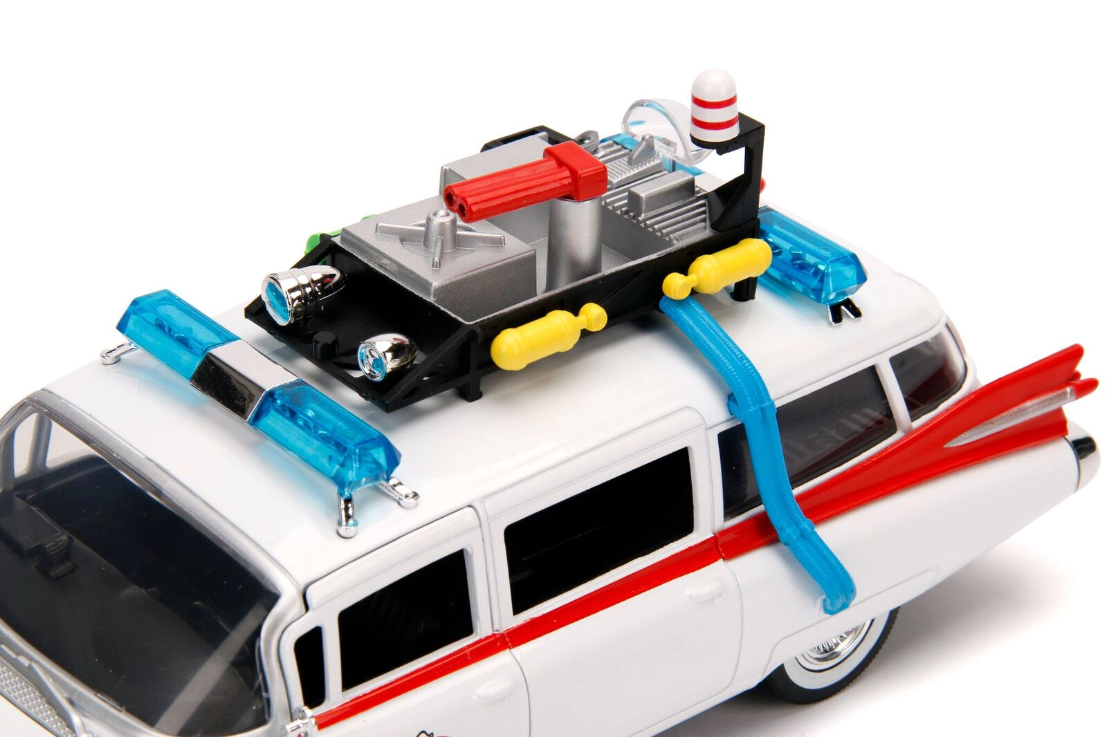 Jada 1959 Cadillac Ambulance Ecto-1 White "Ghostbusters" Movie "Hollywood Rides" Series 1/24 Diecast Model Car by Jada