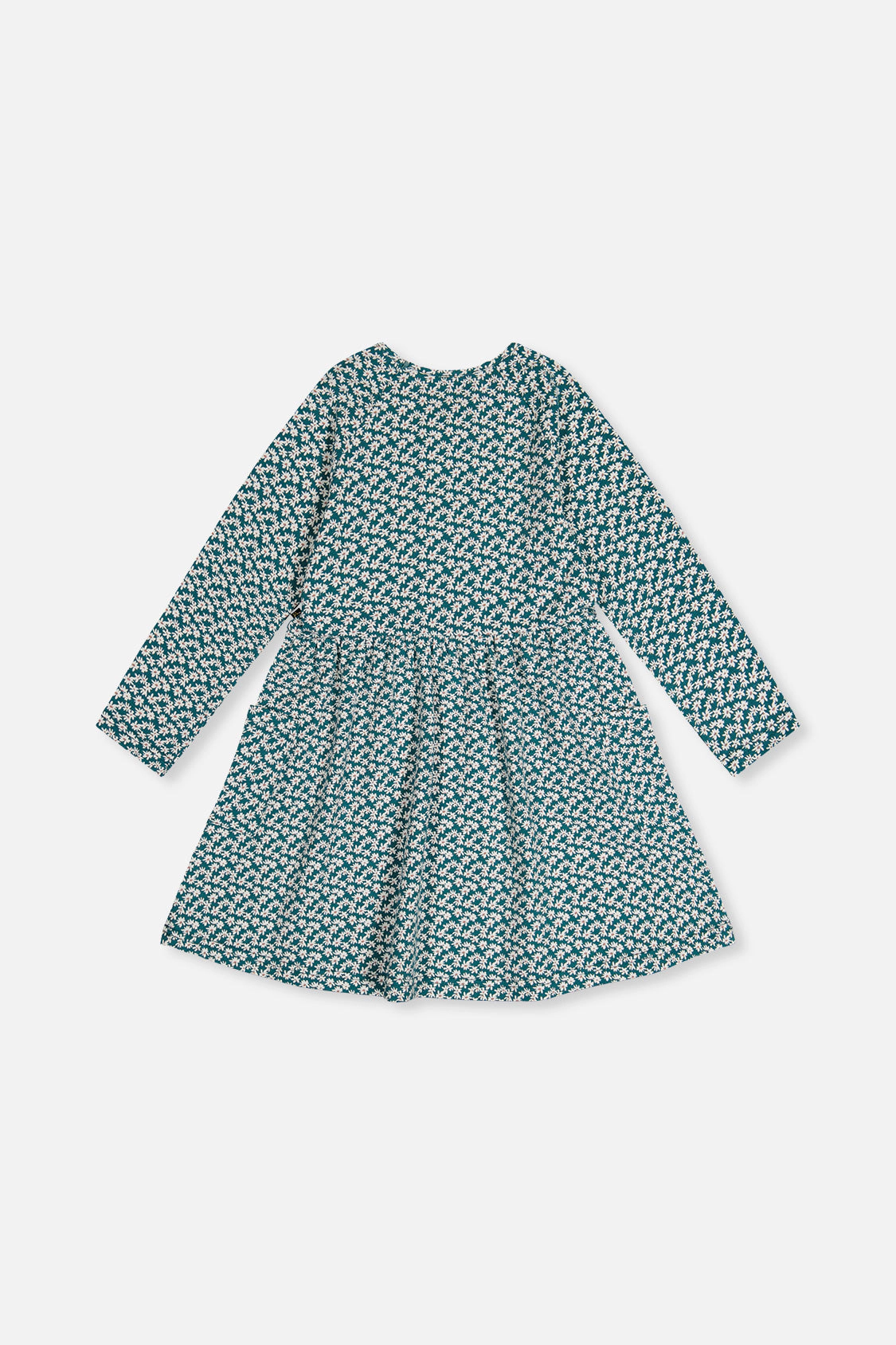 Deux par Girls Floral Print Patch-Pocket Organic Cotton Dress