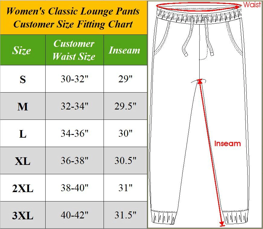 Blue Ice Women's Loose Fit Classic Lounge Pants