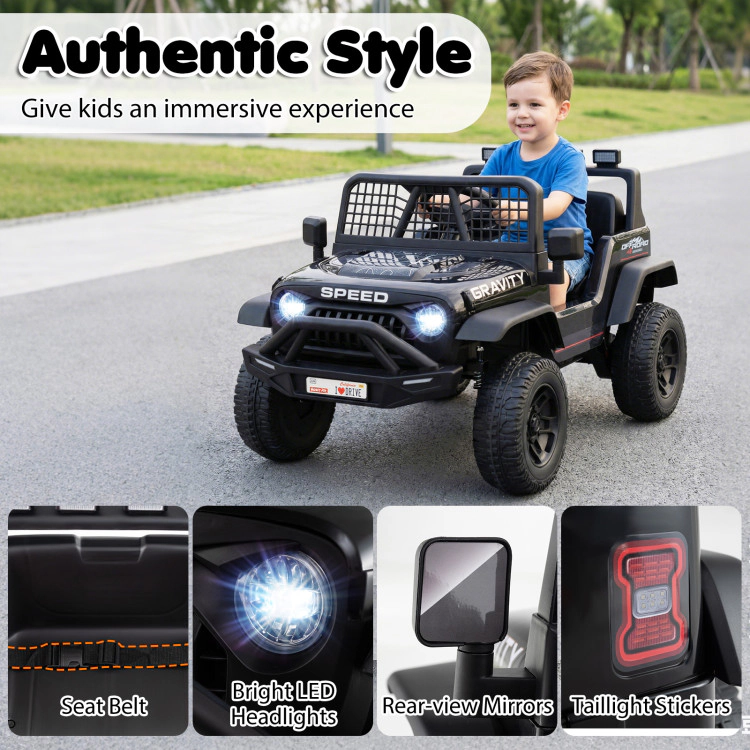 Hivvago 24V Ride On Car for Kids with Parent Remote Control and Music