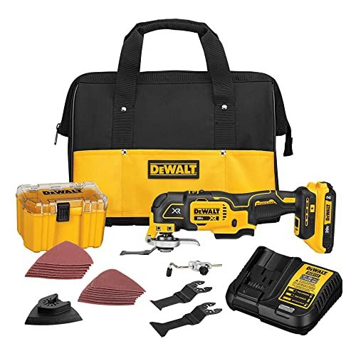 DEWALT 20V MAX XR Multi-Tool Kit, Oscillating Tool, 6-Speed, Quick Blade Change for Multi-Tool Needs, Cordless