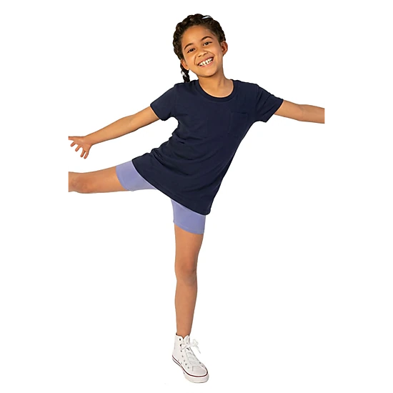 Mightly Girls Organic Cotton Extended Lenth Short Sleeve T-Shirts, 3pack